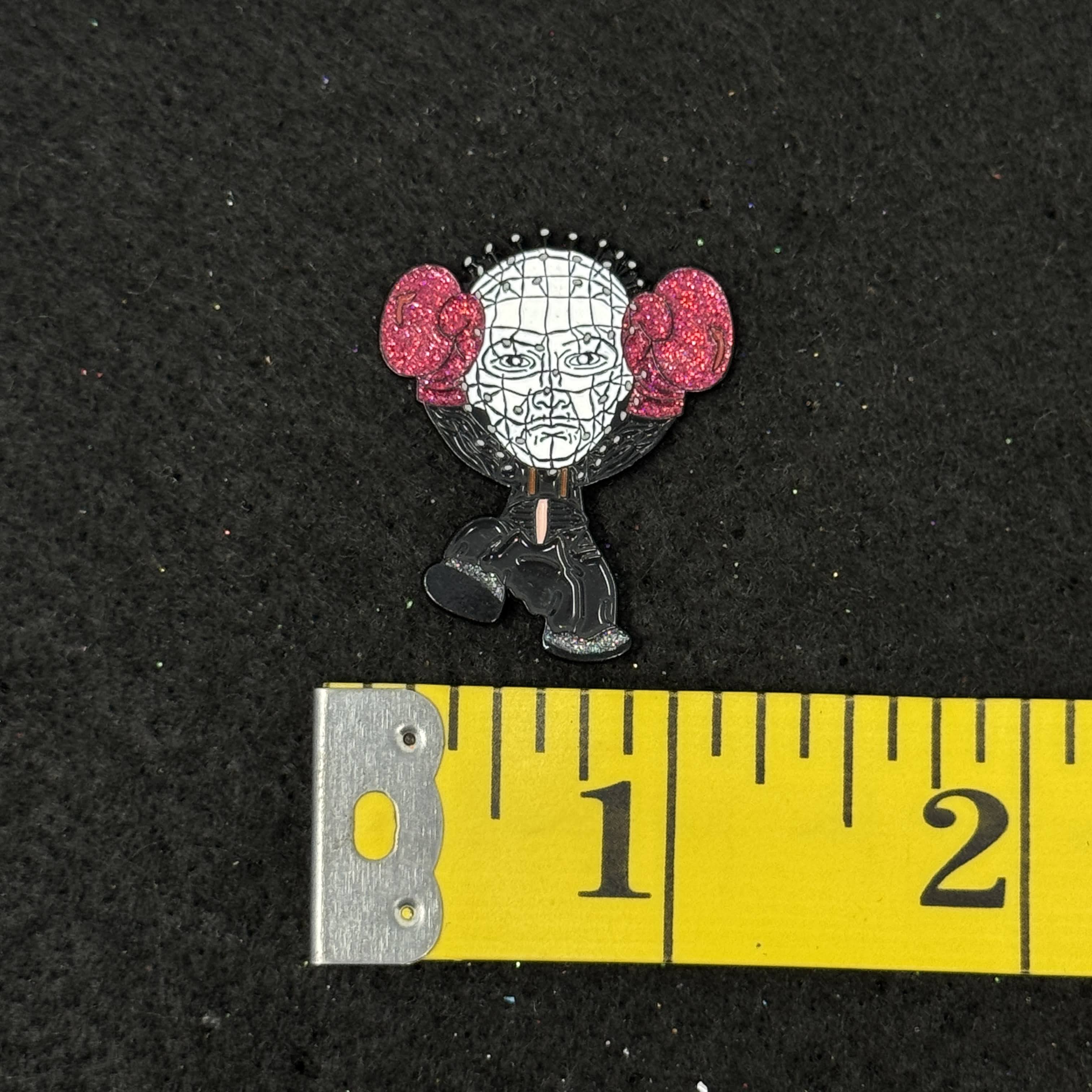 Pinhead Hellraiser Fighting Boxer Graphic Pin