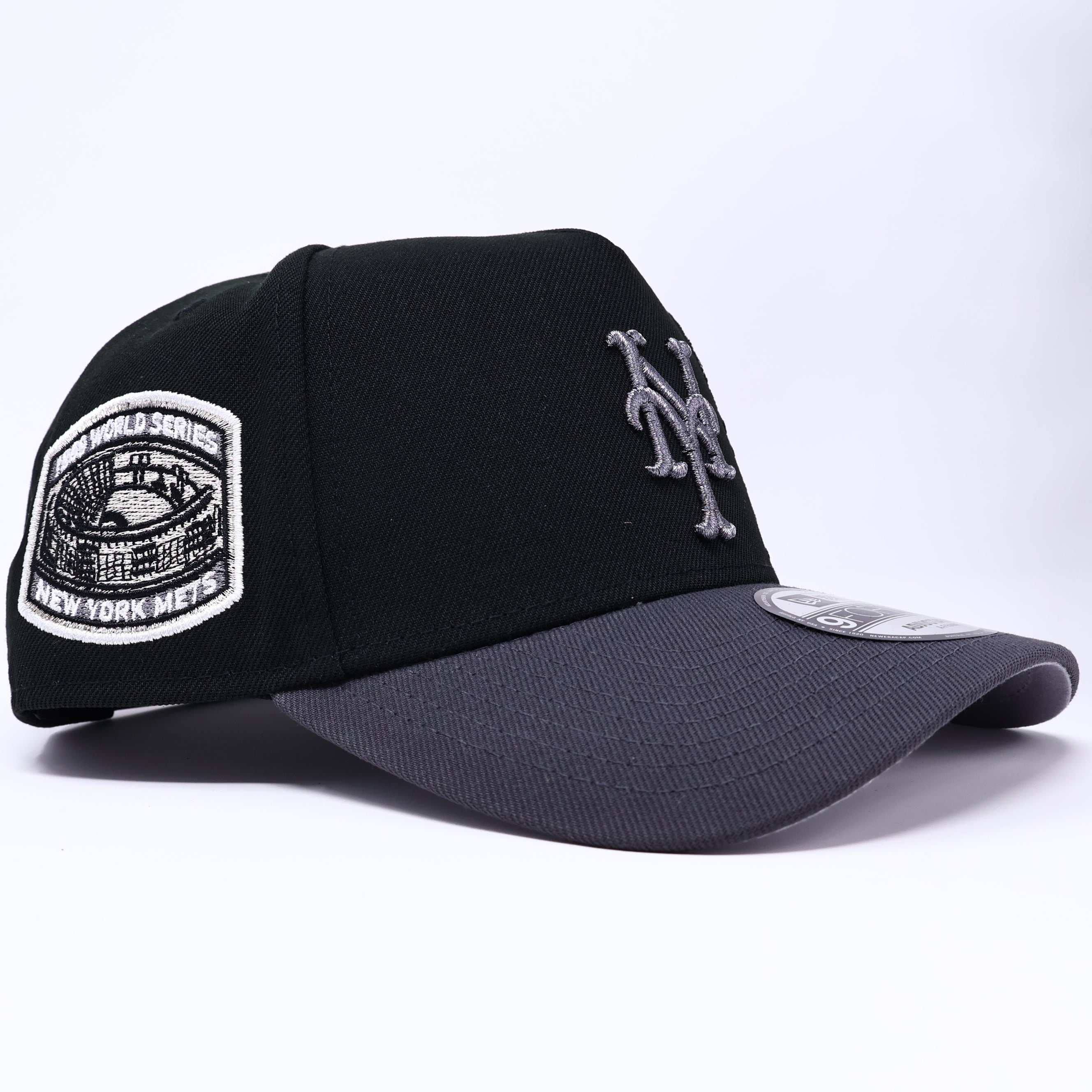 NWT Black New York Mets 1969 World Series 9Forty A-Frame New Era Adjustable Snapback Hat 5 Panel