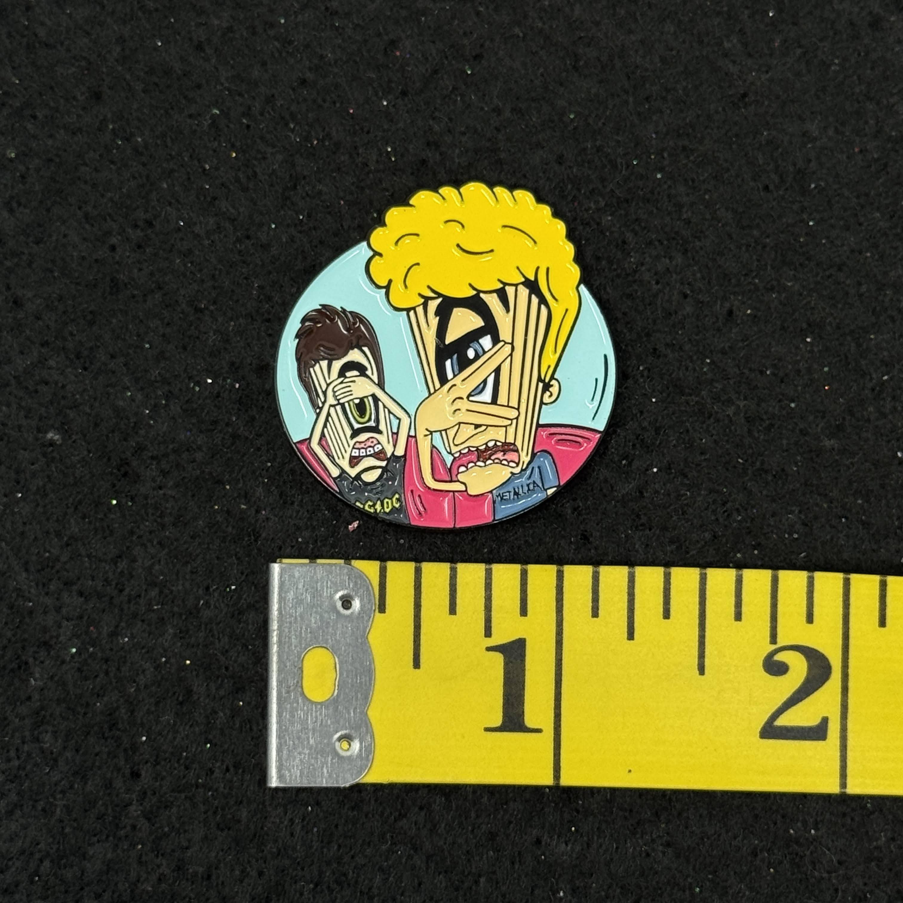 Beavis and Butt-Head Spray Paint Nozzle Coin Pin