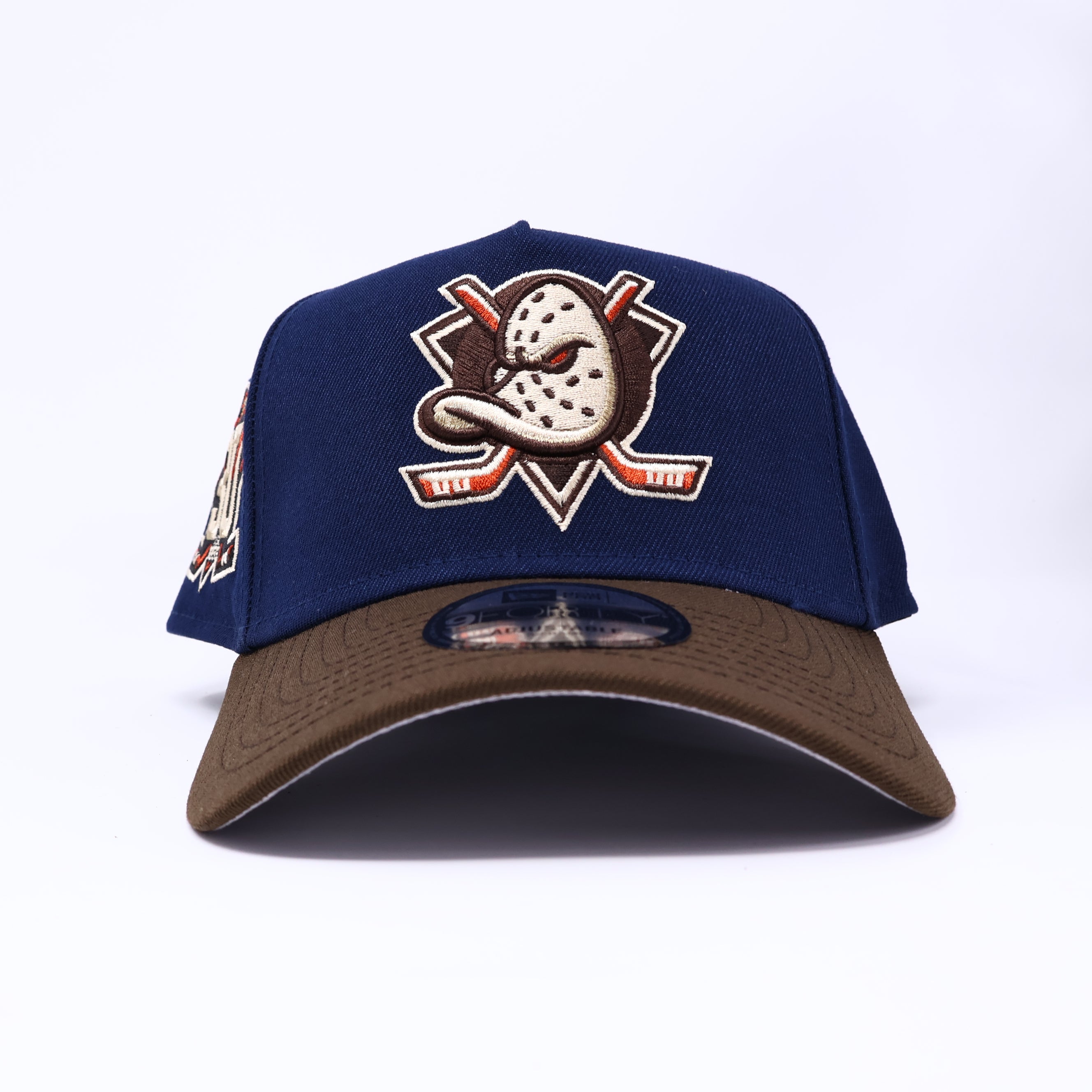 NWT Navy Anaheim Ducks NHL 9Forty A-Frame New Era Adjustable Snapback Hat 5 Panel