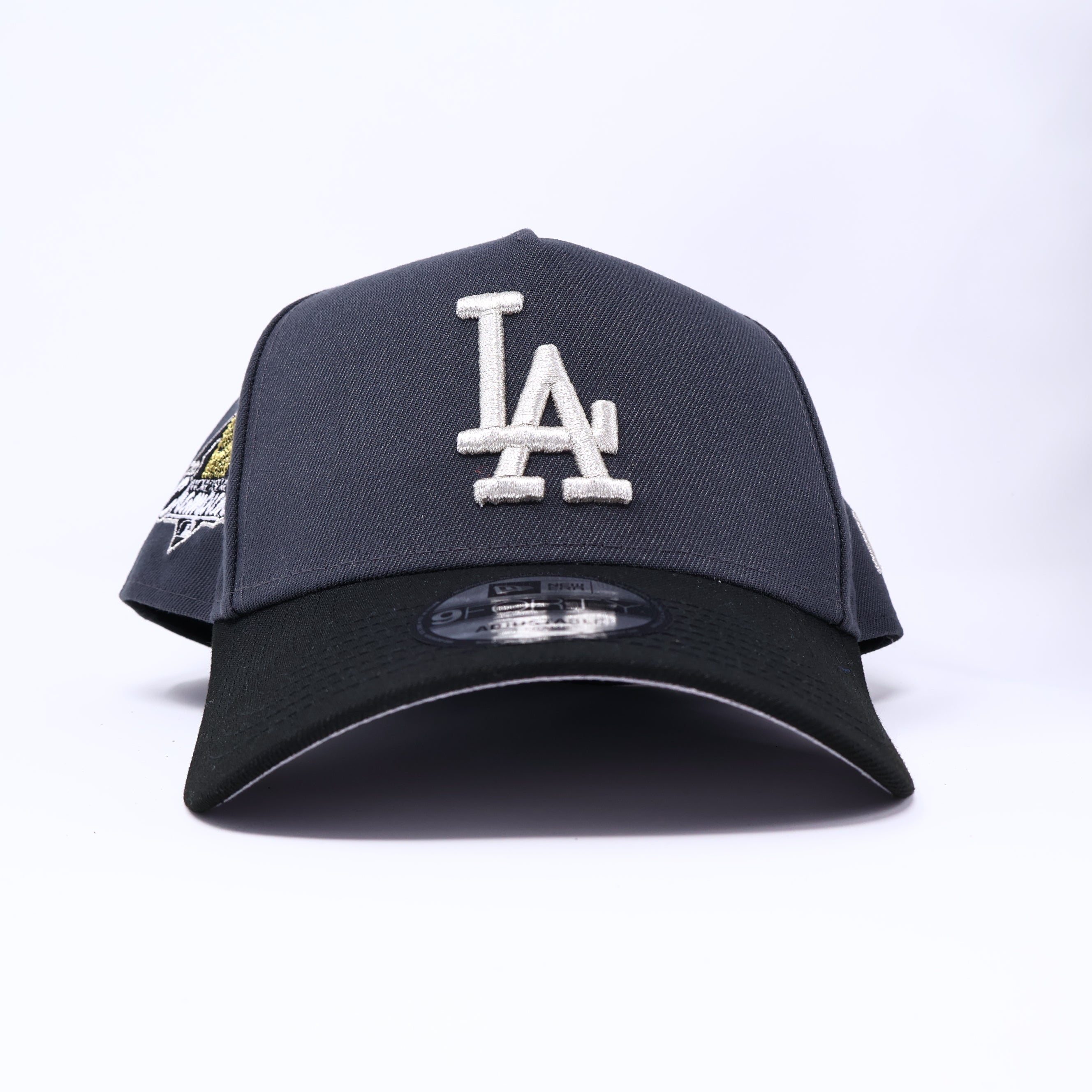 NWT Gray Los Angeles Angels 2024 World Series 9Forty A-Frame New Era Adjustable Snapback Hat 5 Panel