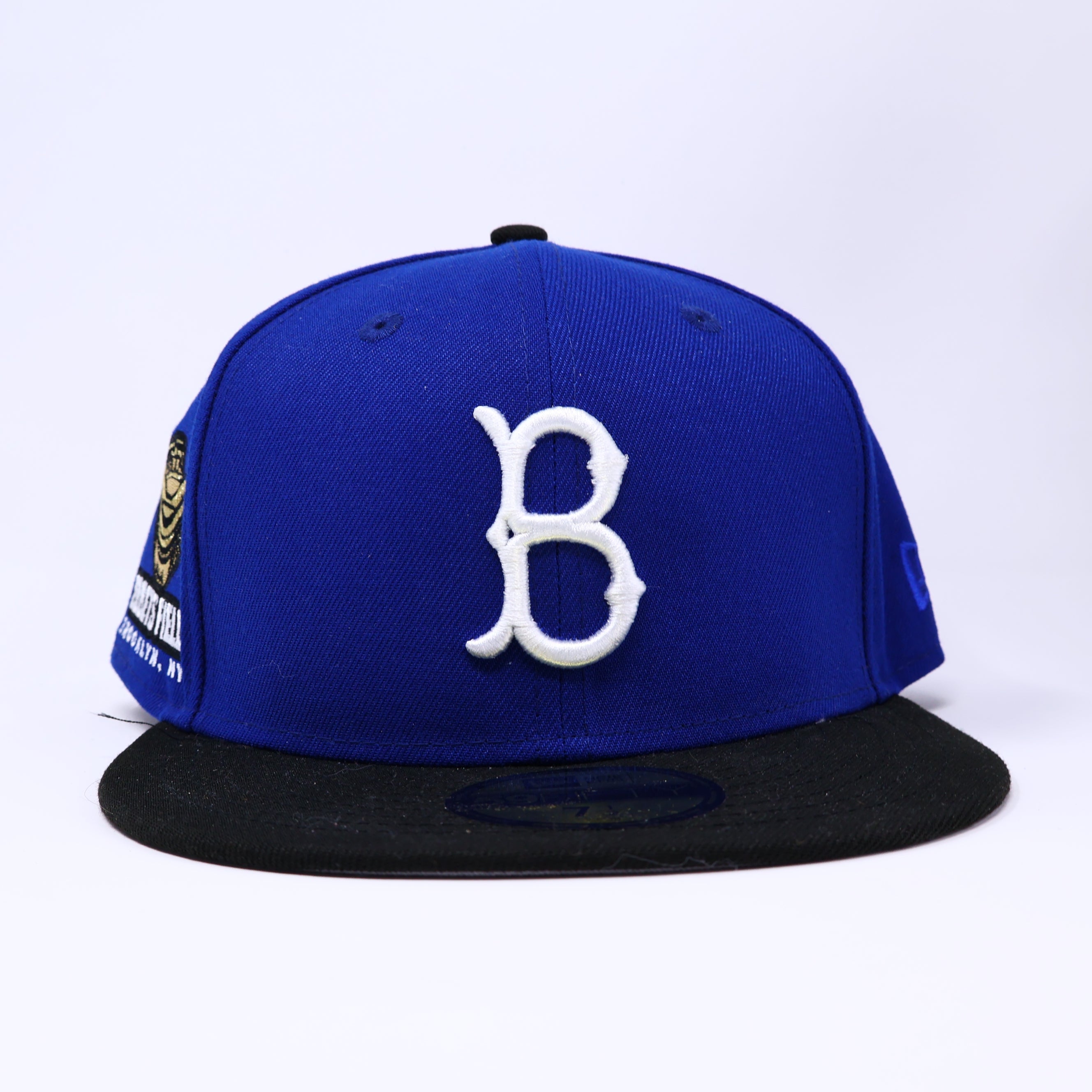 NWT 1/2 Blue Brooklyn Dodgers Ebbets Field 59fifty New Era Fitted Hat Cap