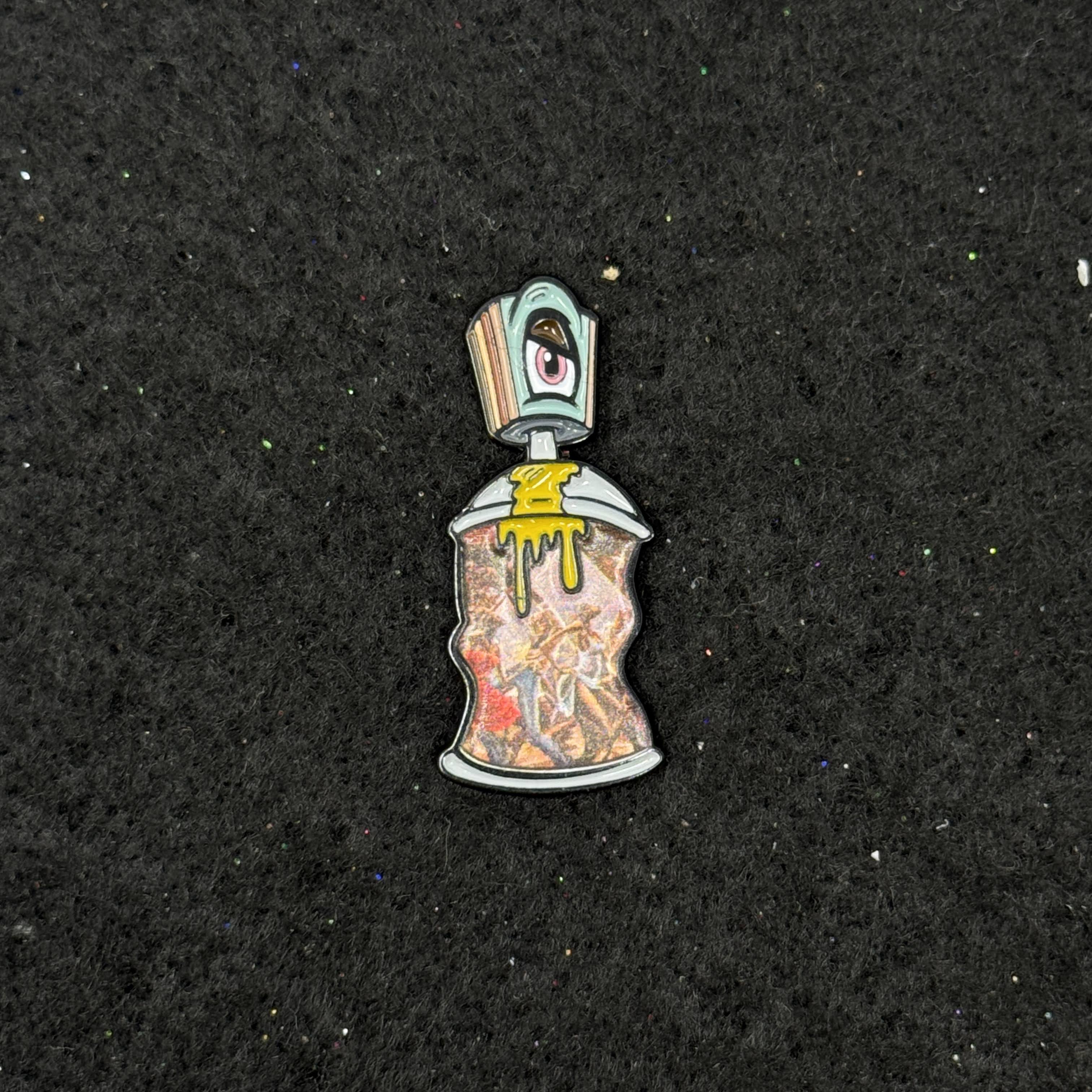 BHM Black History Month Spray Paint Can Graphic Pin
