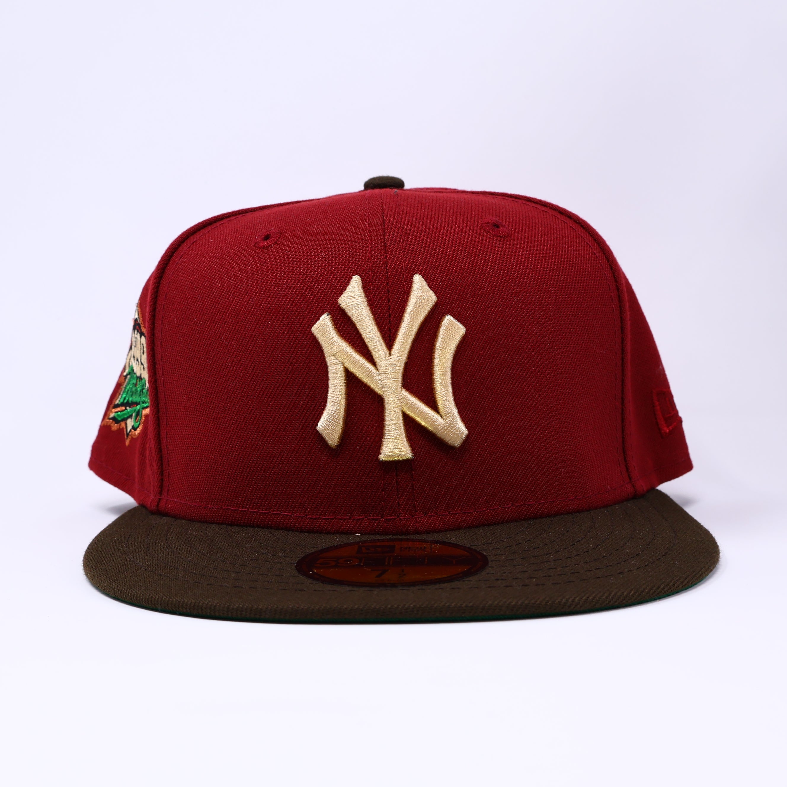 NWT 1/2 Maroon New York Yankees 1999 World Series 59fifty New Era Fitted Hat Cap