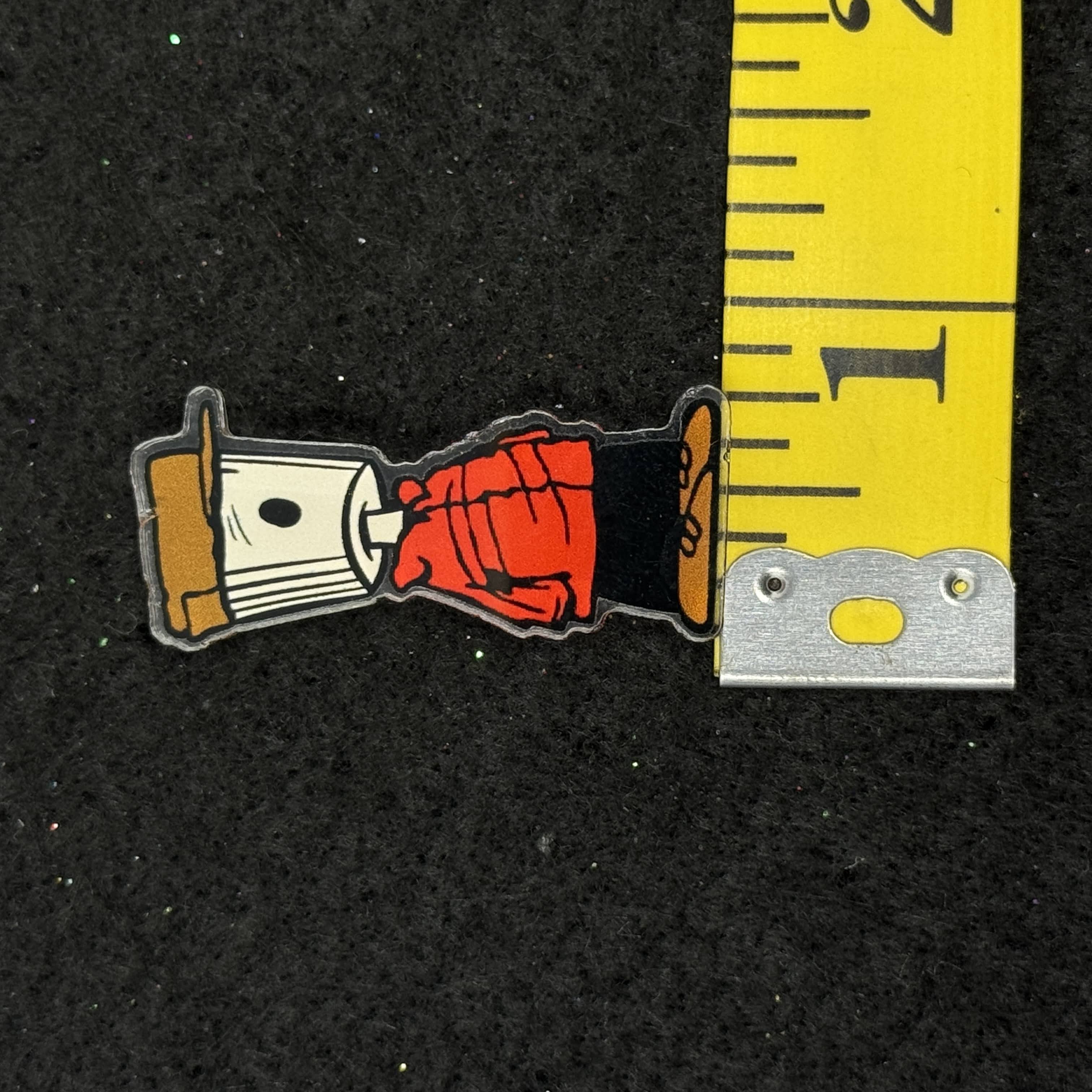 Charlie Brown Spray Paint Can Acrylic Graphic Pin
