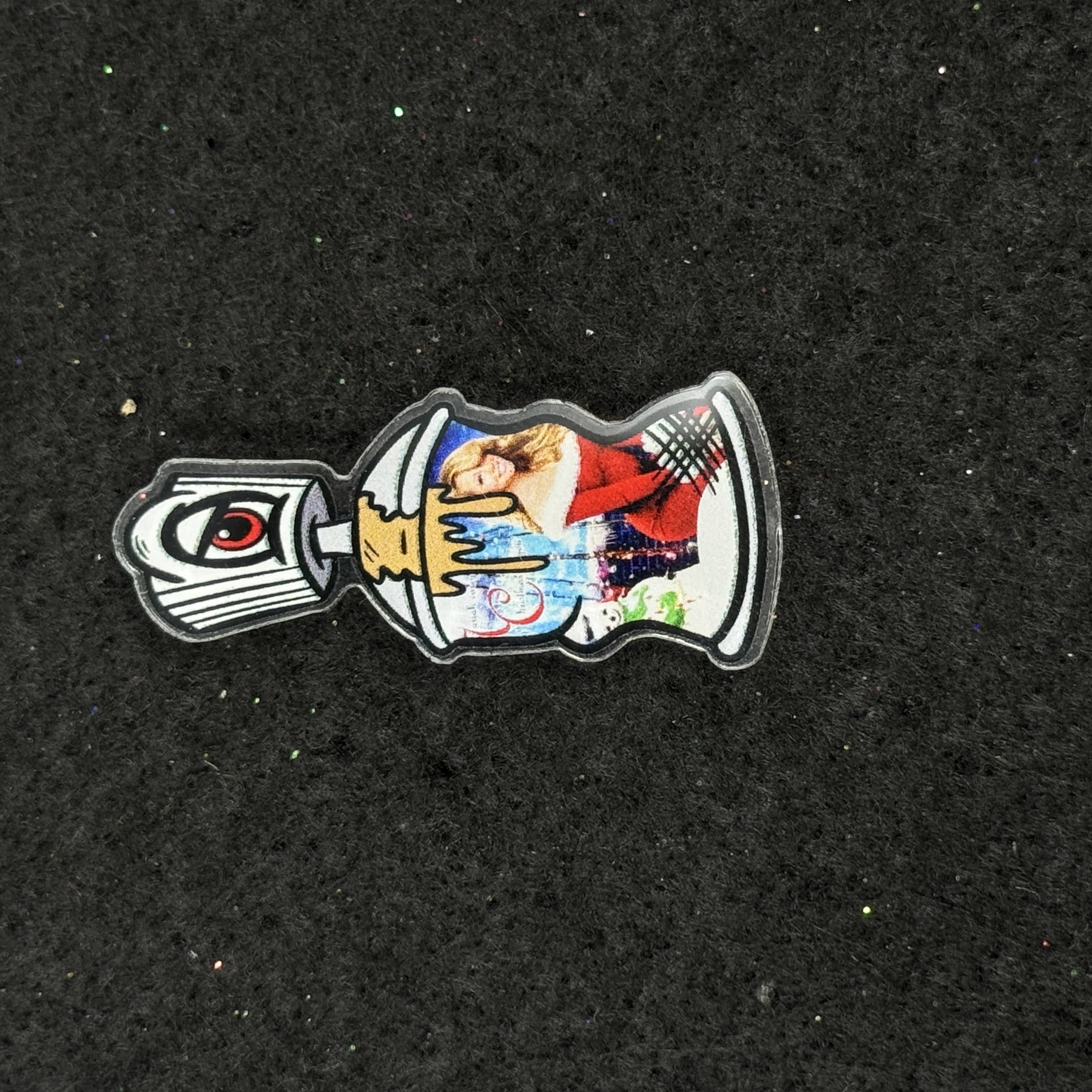 Mariah Carey Spray Paint Can Acrylic Graphic Pin
