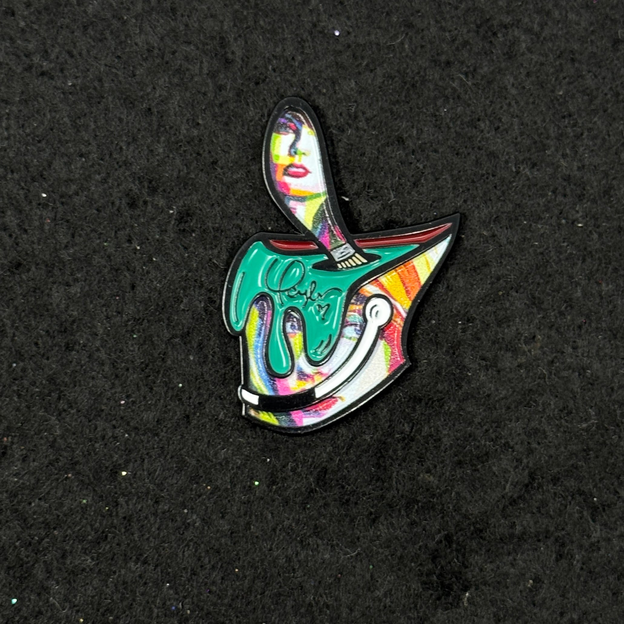 Taylor Swift Bucket Graphic Pin