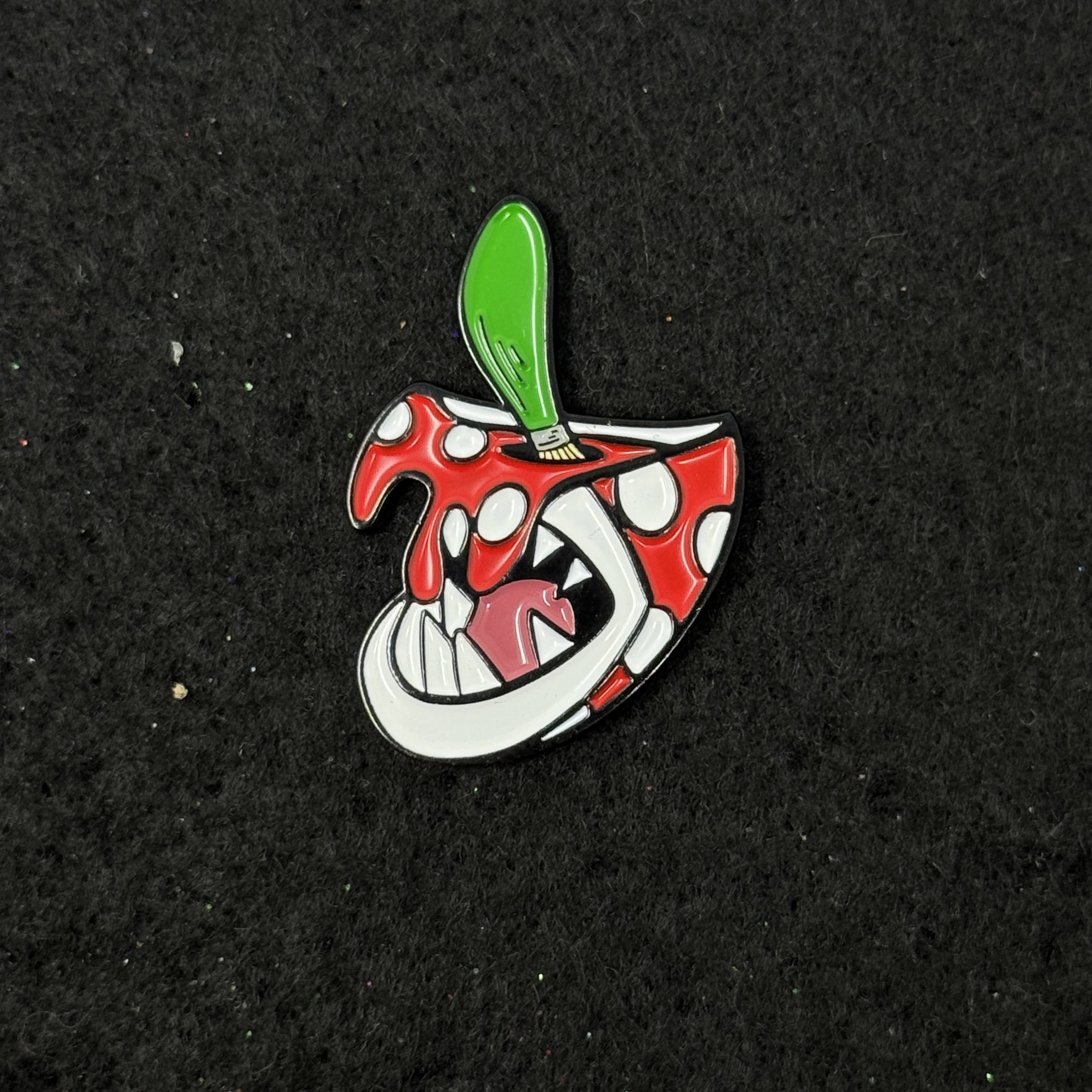 Piranha Plant Paint Bucket Graphic Pin