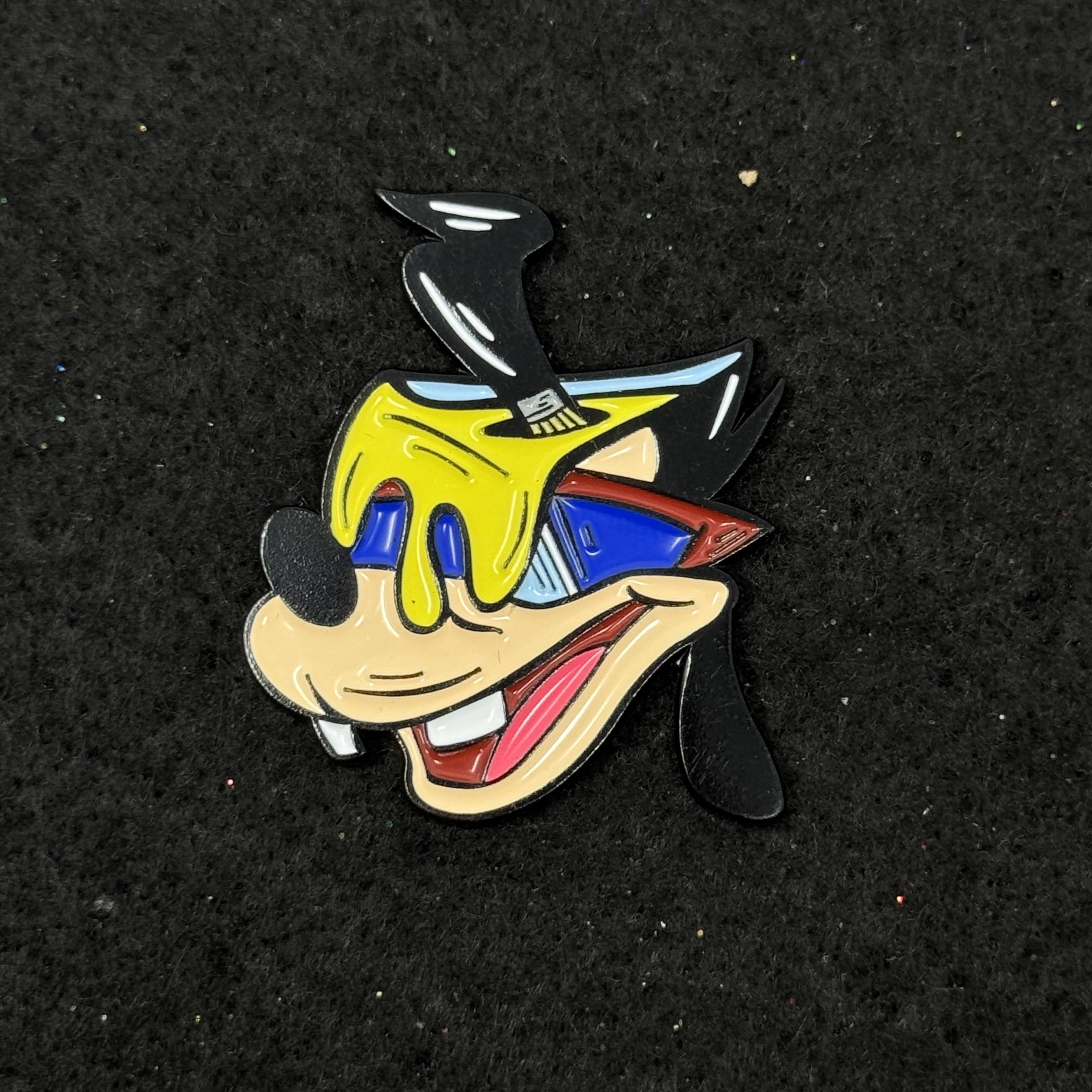 Goofy Paint Bucket Umbrella Heights Graphic Pin