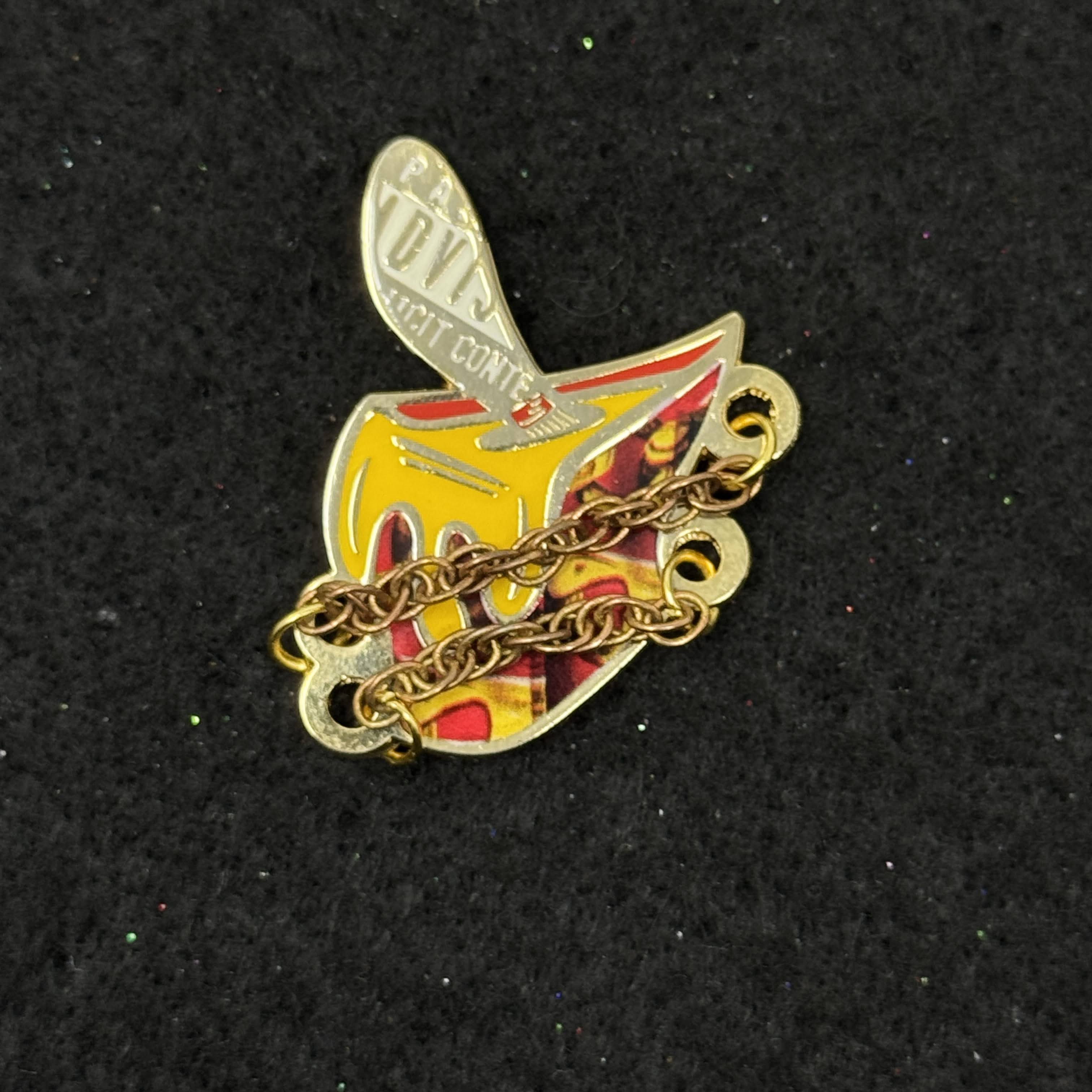 Rap Album Gold Plating Paint Bucket Umbrella Heights Graphic Pin