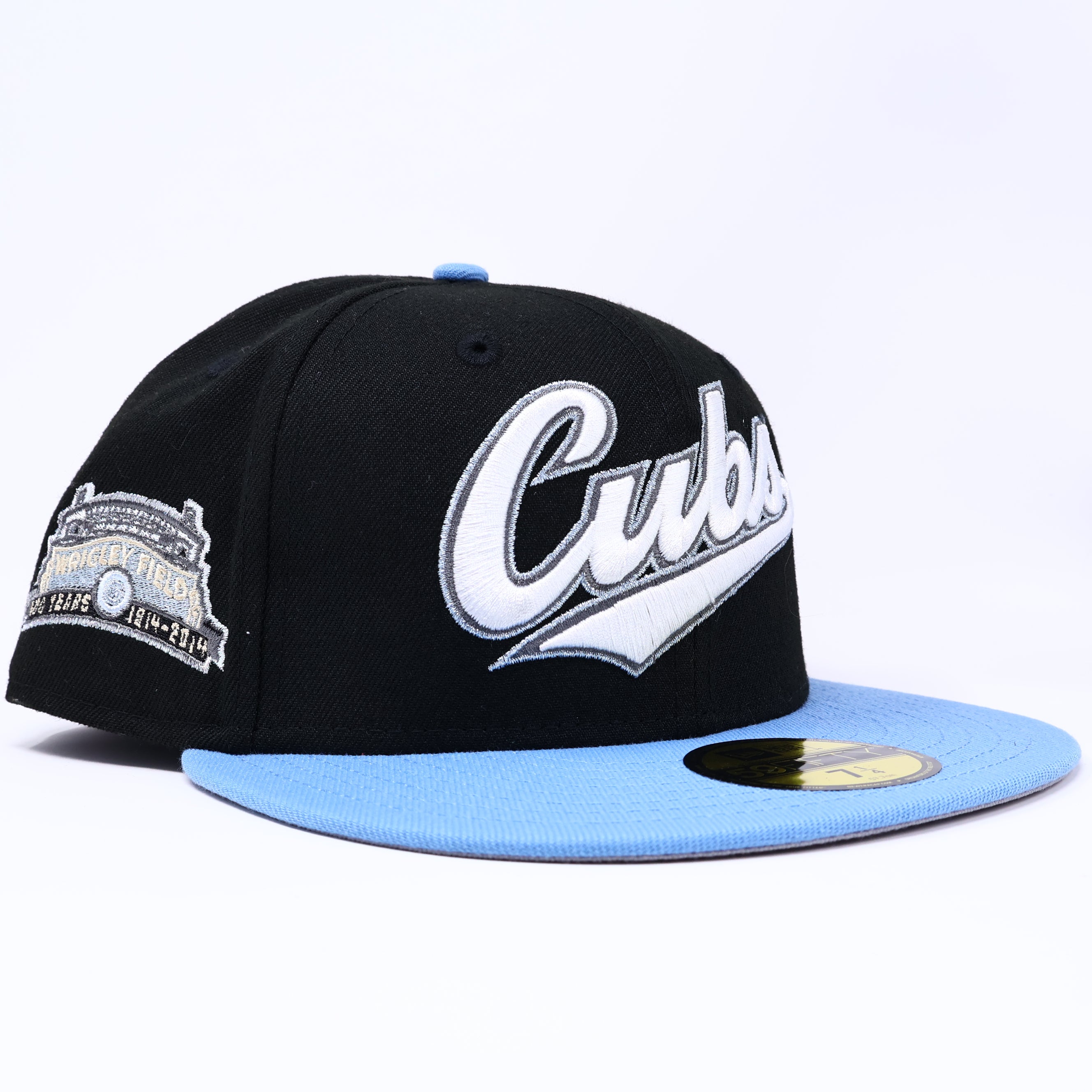 NWT 1/4 Black Chicago Cubs Wrigley Field 59fifty New Era Fitted Hat Cap