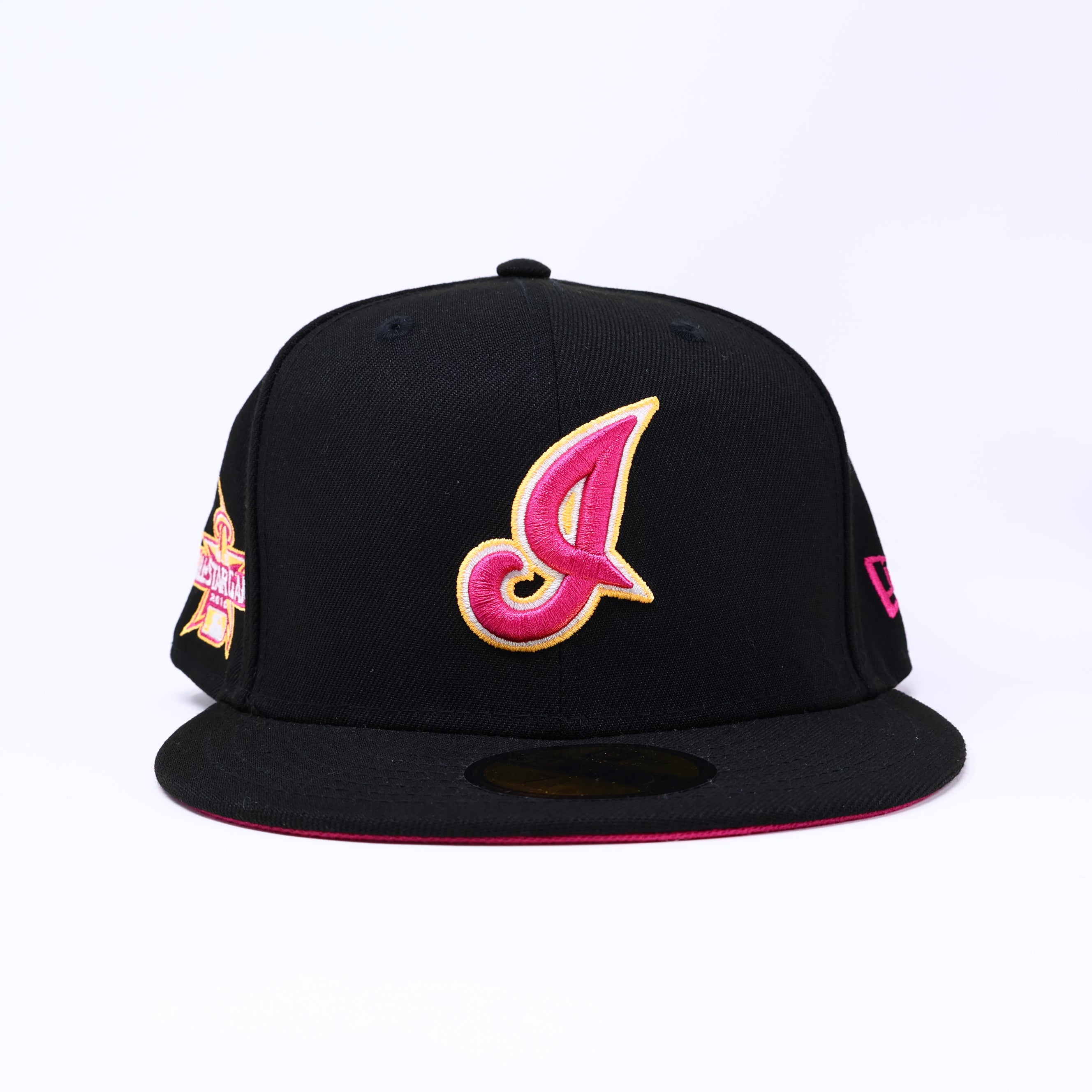 NWT 1/4 Black Cleveland Indians 2010 All Star Game 59fifty New Era Fitted Hat Cap