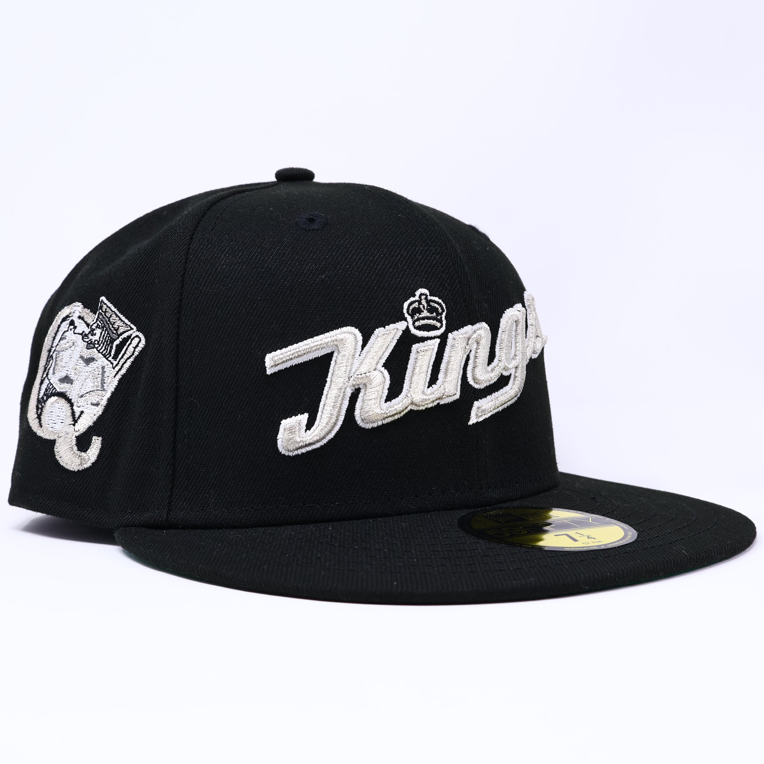 NWT 1/4 Black Los Angeles Kings NHL 59fifty New Era Fitted Hat Cap