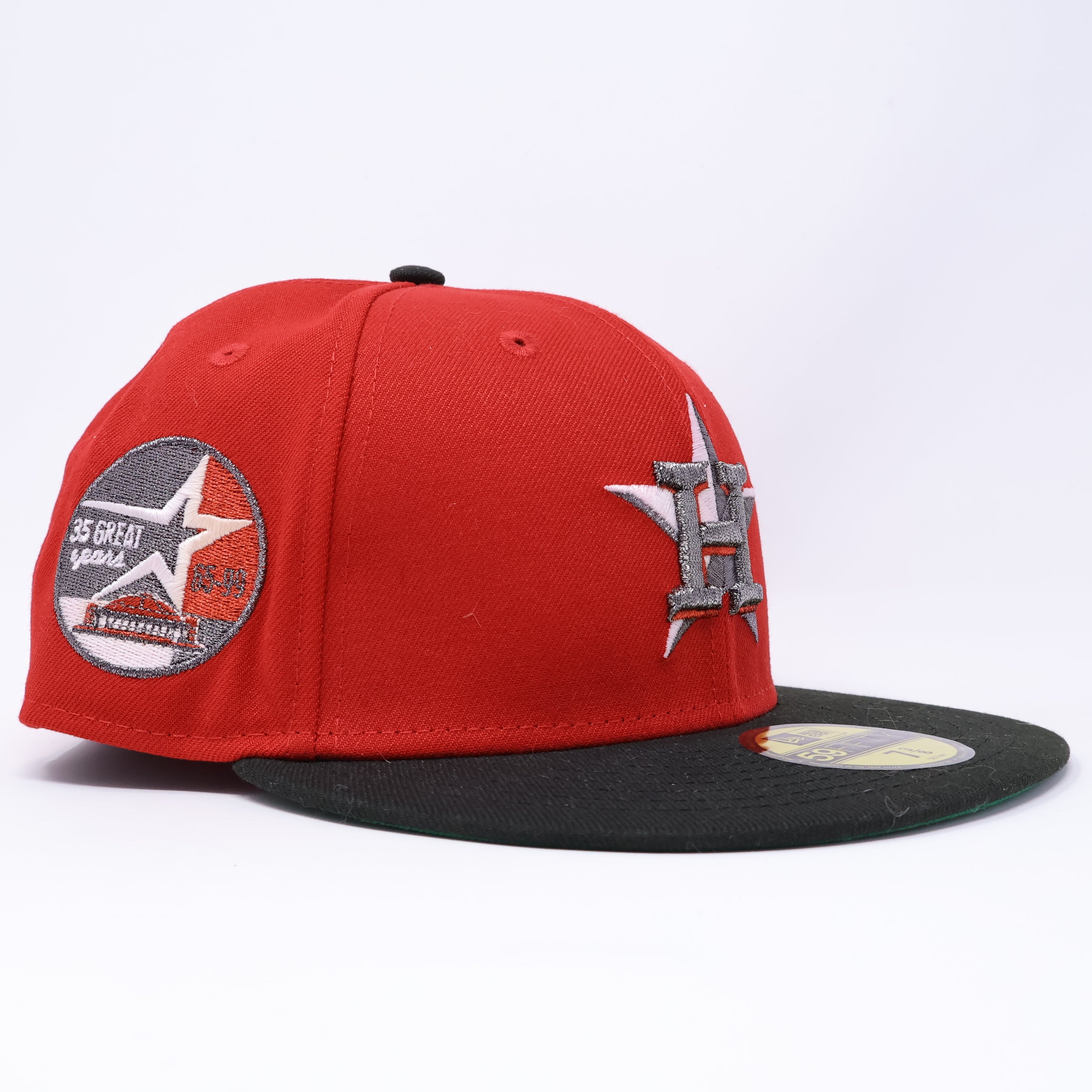 NWT 3/8 Red Houston Astros 35 Great Years 59fifty New Era Fitted Hat Cap