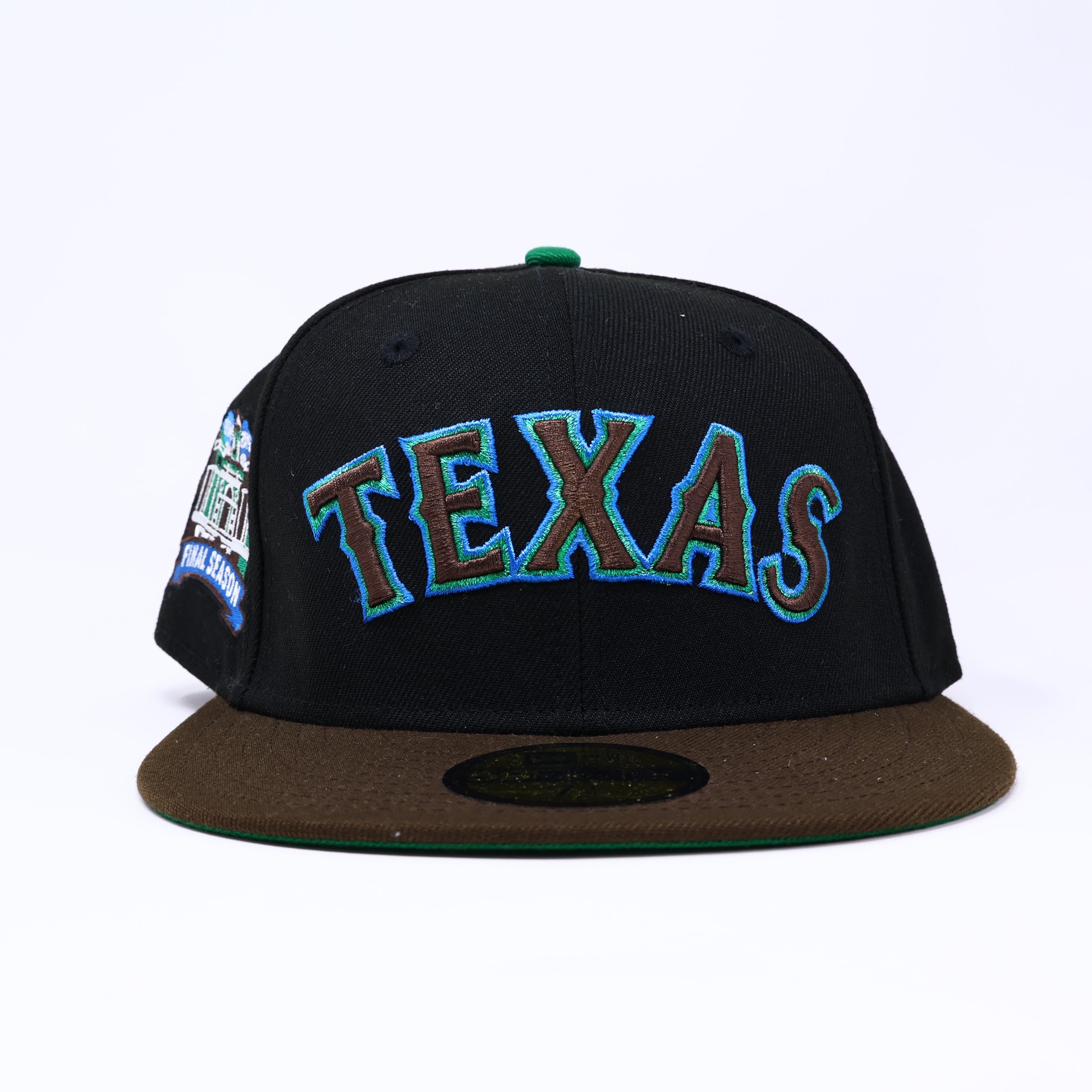 NWT 1/4 Black Dallas Texas Rangers Final Season 59fifty New Era Fitted Hat Cap