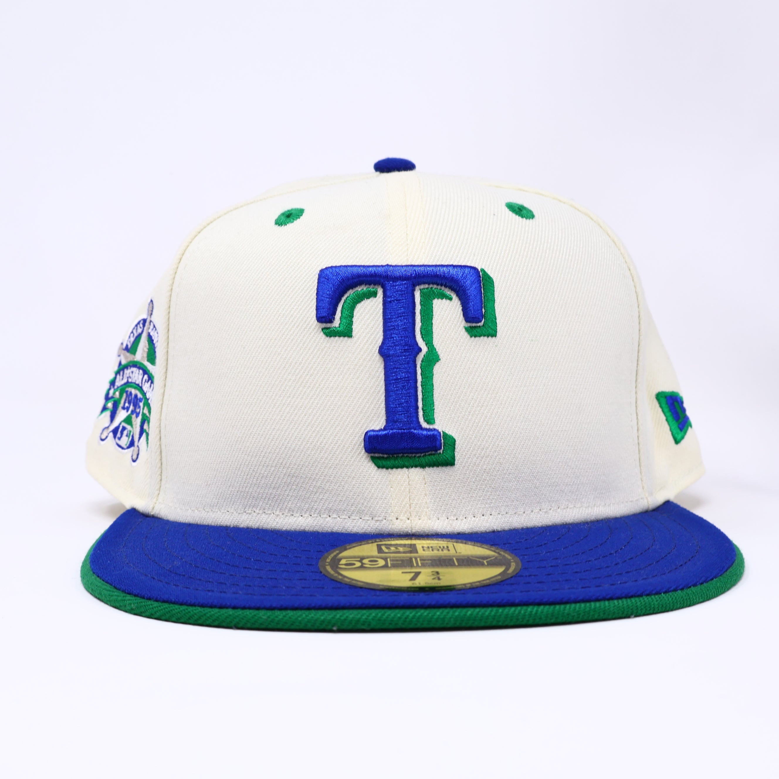 NWT 3/4 Chrome Dallas Texas Rangers 1995 All Star Game 59fifty New Era Fitted Hat Cap