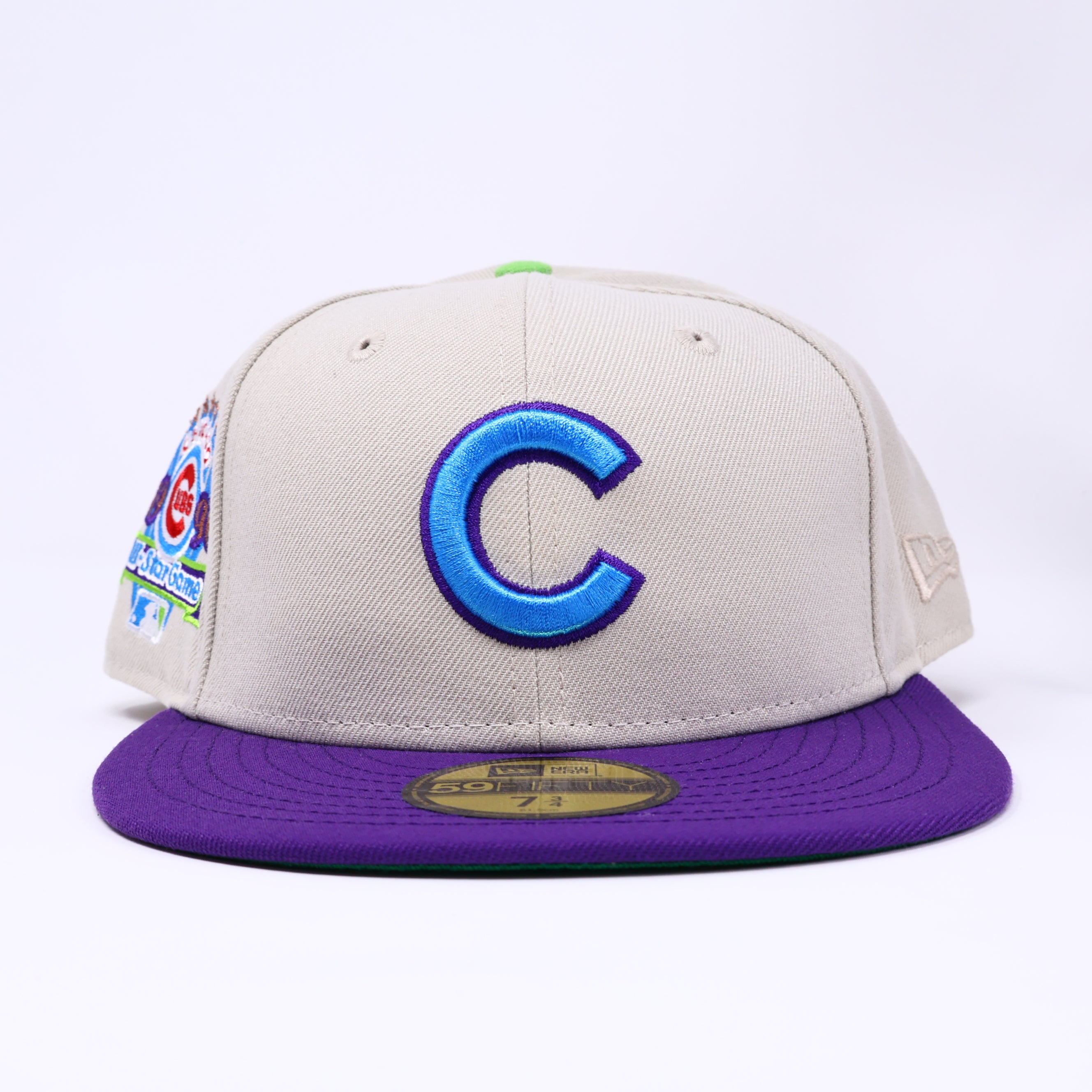 NWT 3/4 Stone Chicago Cubs 1990 All Star Game 59fifty New Era Fitted Hat Cap