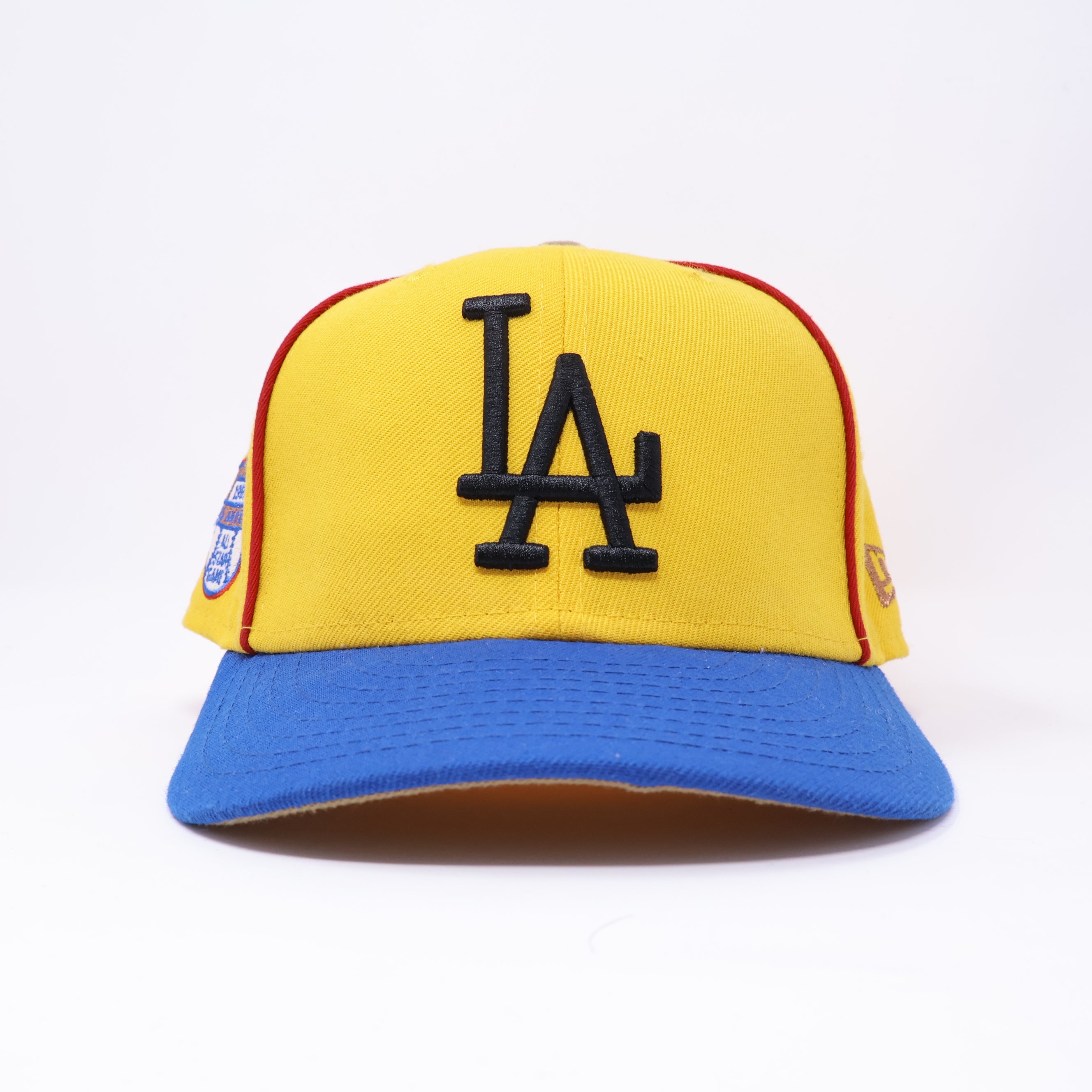 USED 3/8 Yellow Los Angeles Dodgers 1959 All-Star Game 59fifty New Era Fitted Hat Cap