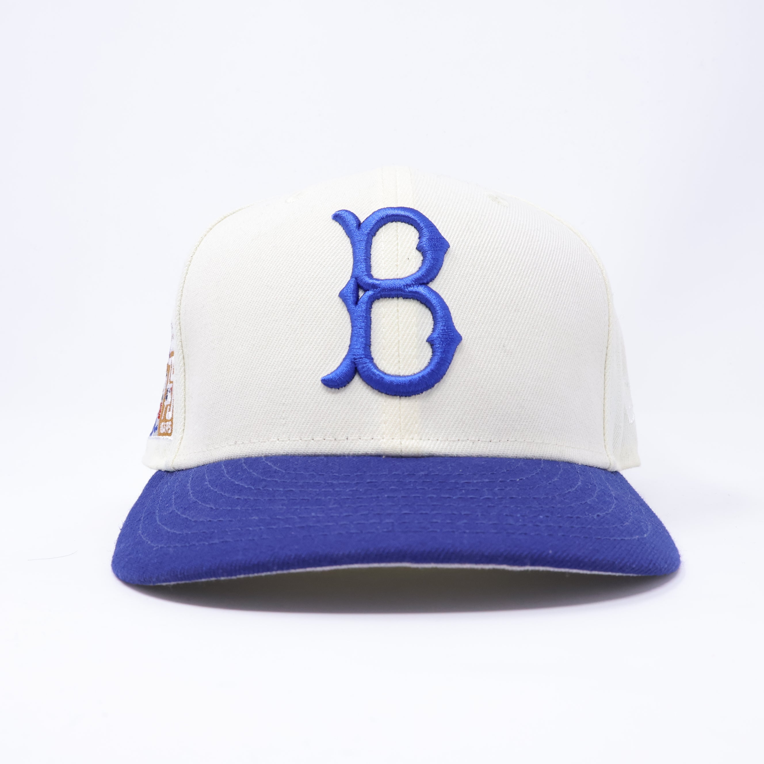 USED 3/8 Chrome Brooklyn Dodgers Jackie Robinson 59fifty New Era Fitted Hat Cap