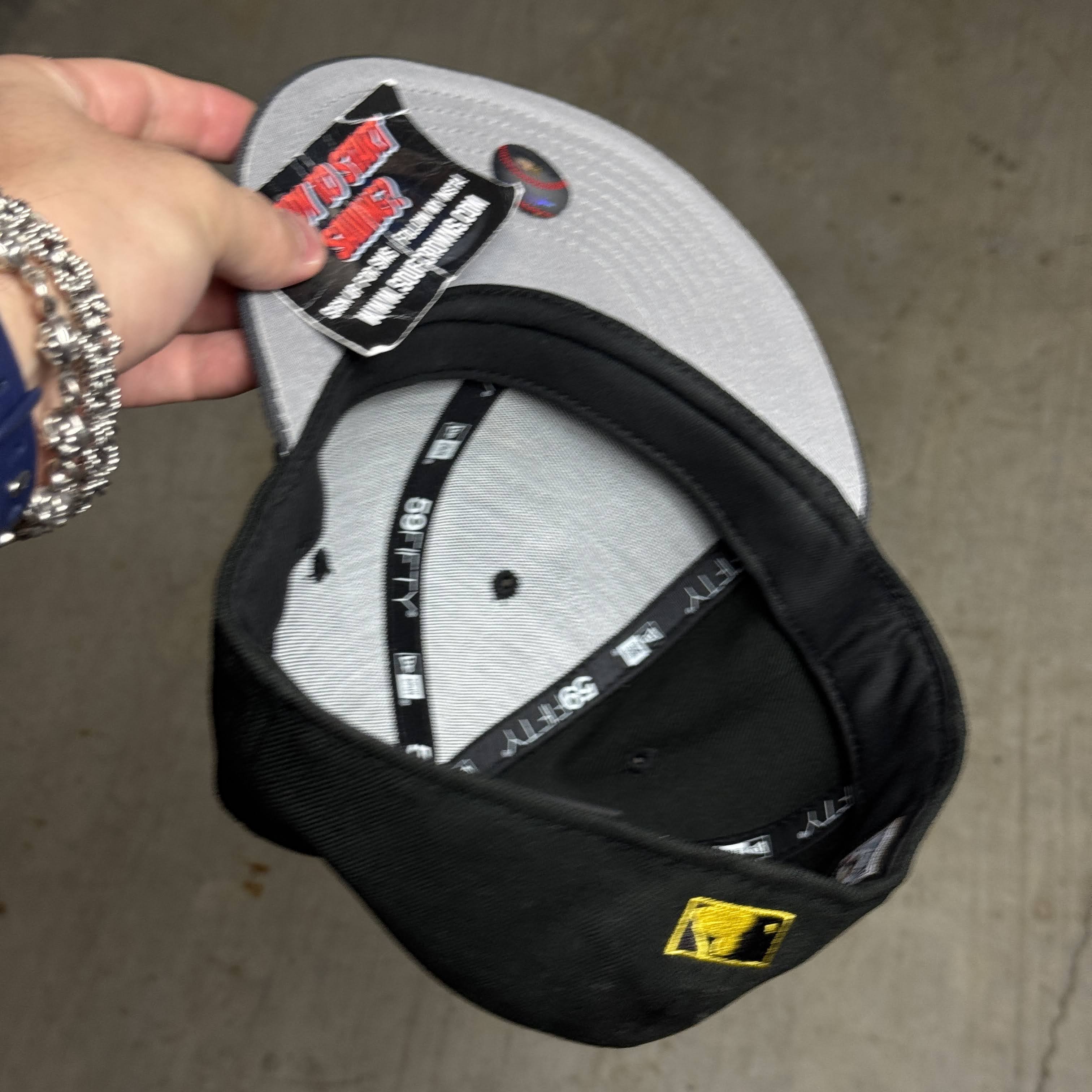 USED 5/8 Black Houston Astros Celebrating 40 Years 59fifty New Era Fitted Hat Cap