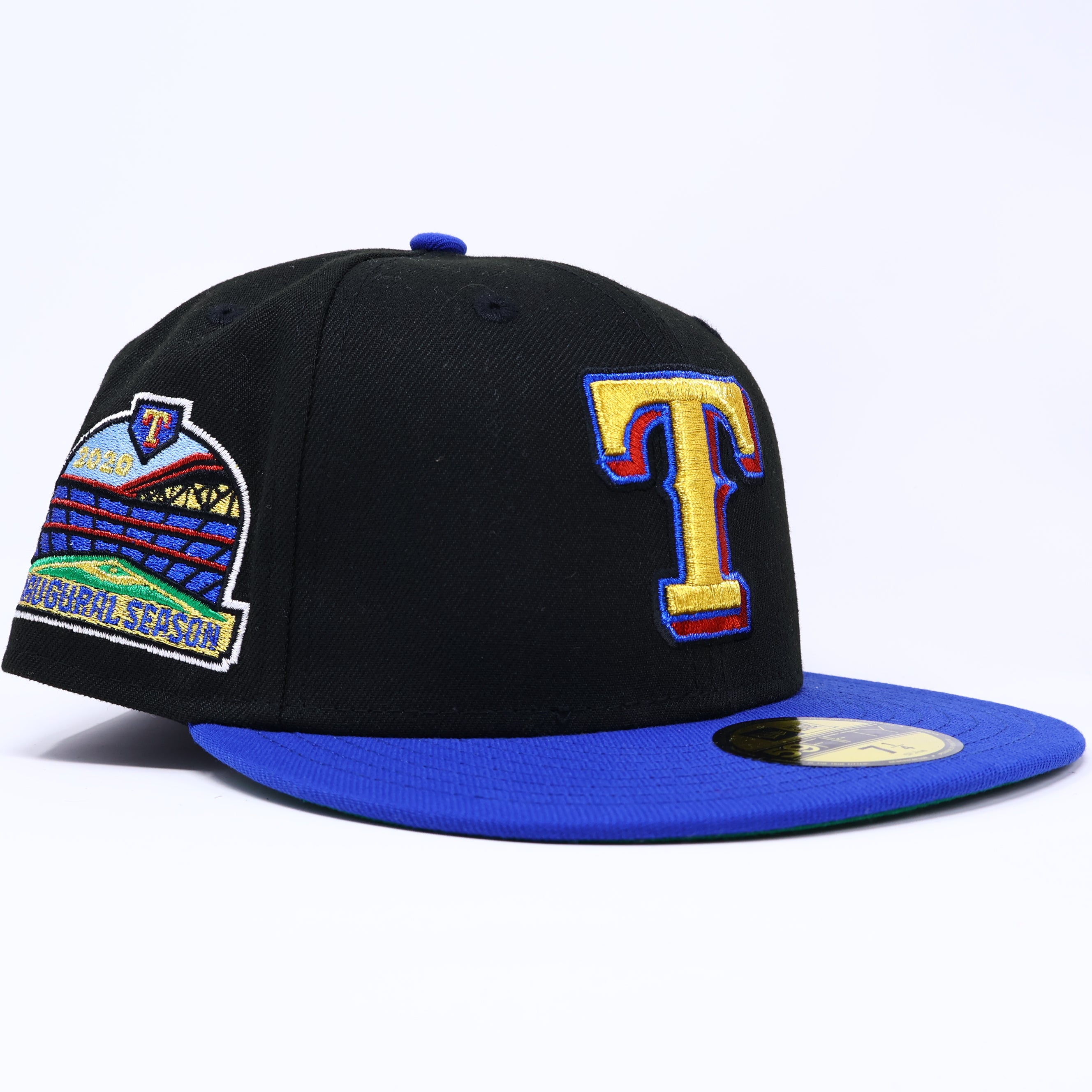 NWT 1/4 Black Dallas Texas Rangers 2020 Inaugural Season 59fifty New Era Fitted Hat Cap