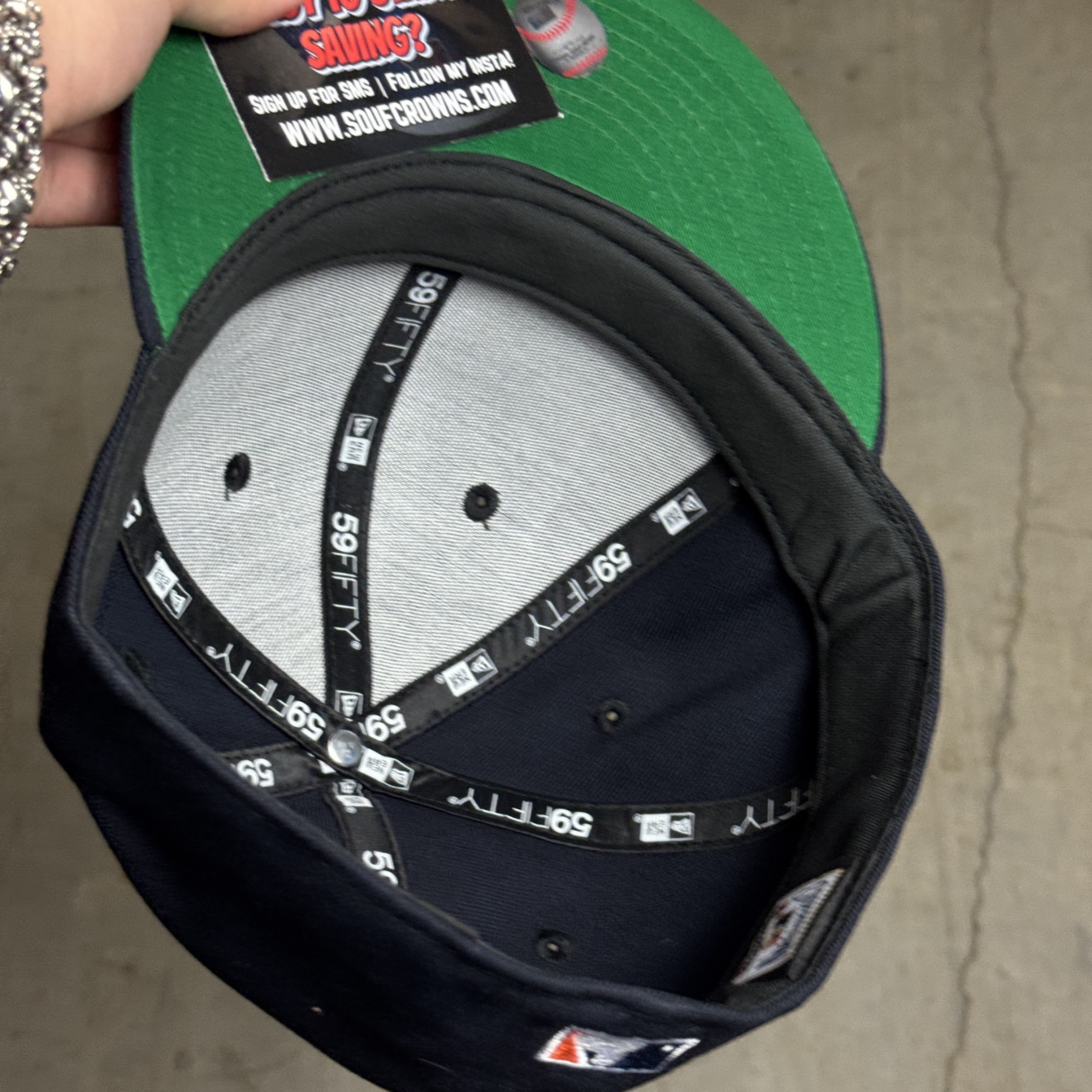 USED 3/4 Navy Houston Astros 2005 World Series 59fifty New Era Fitted Hat Cap