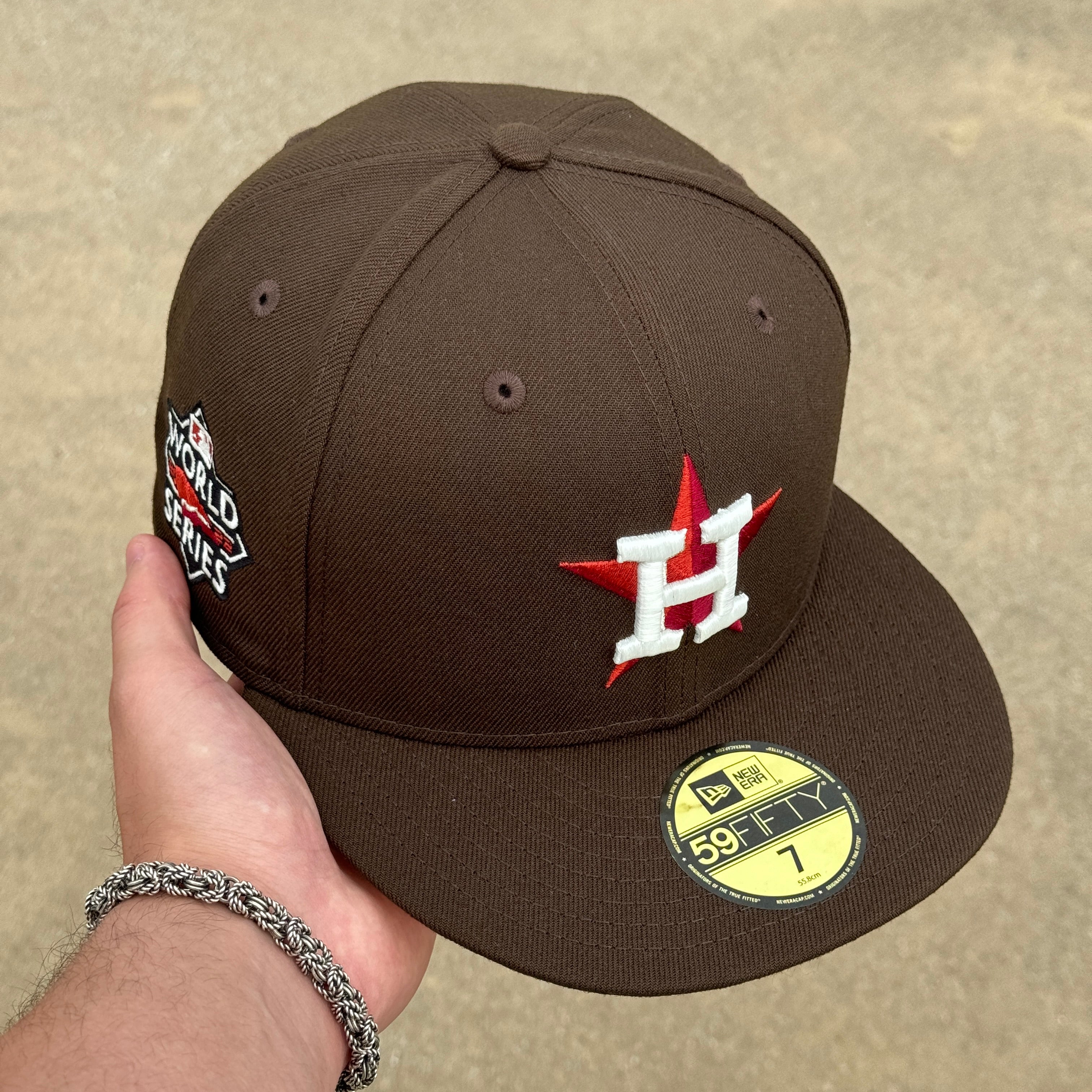 Brown Houston Astros World Series 2022 Pink 59fifty New Era Fitted Cap Souf Crowns