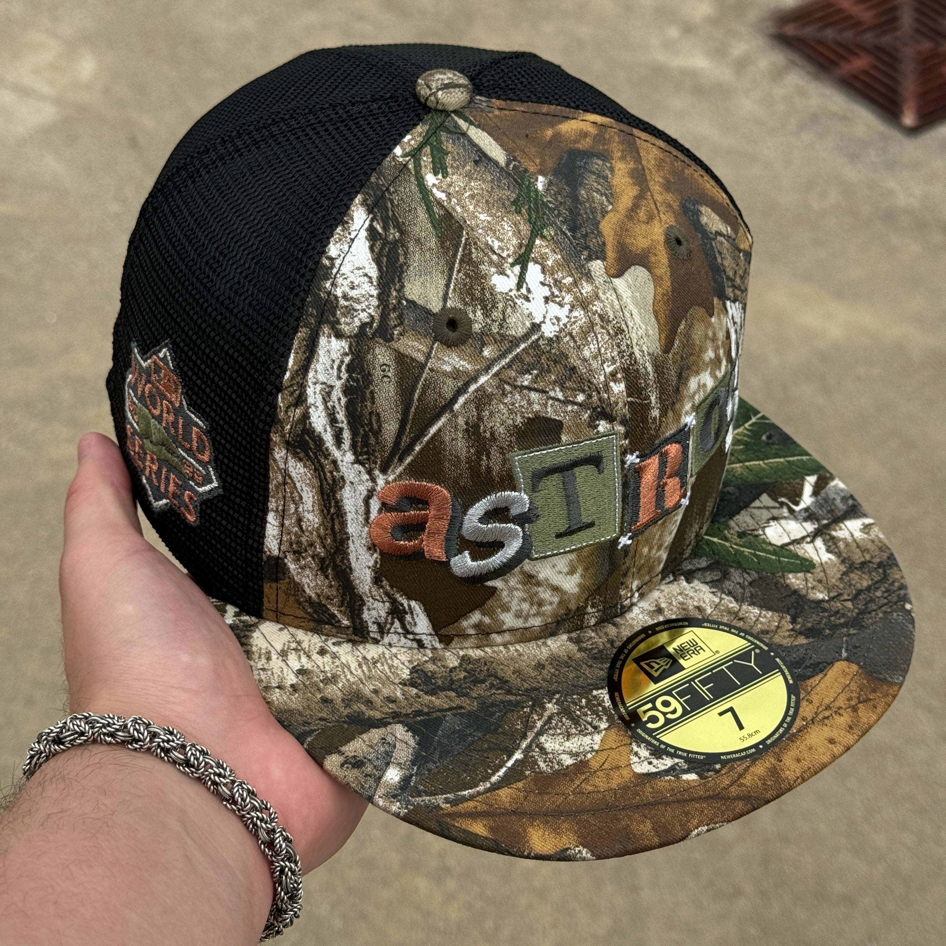 Realtree Camo Trucker Houston Astros World Series 2022 MLB 59fifty New Souf Crowns