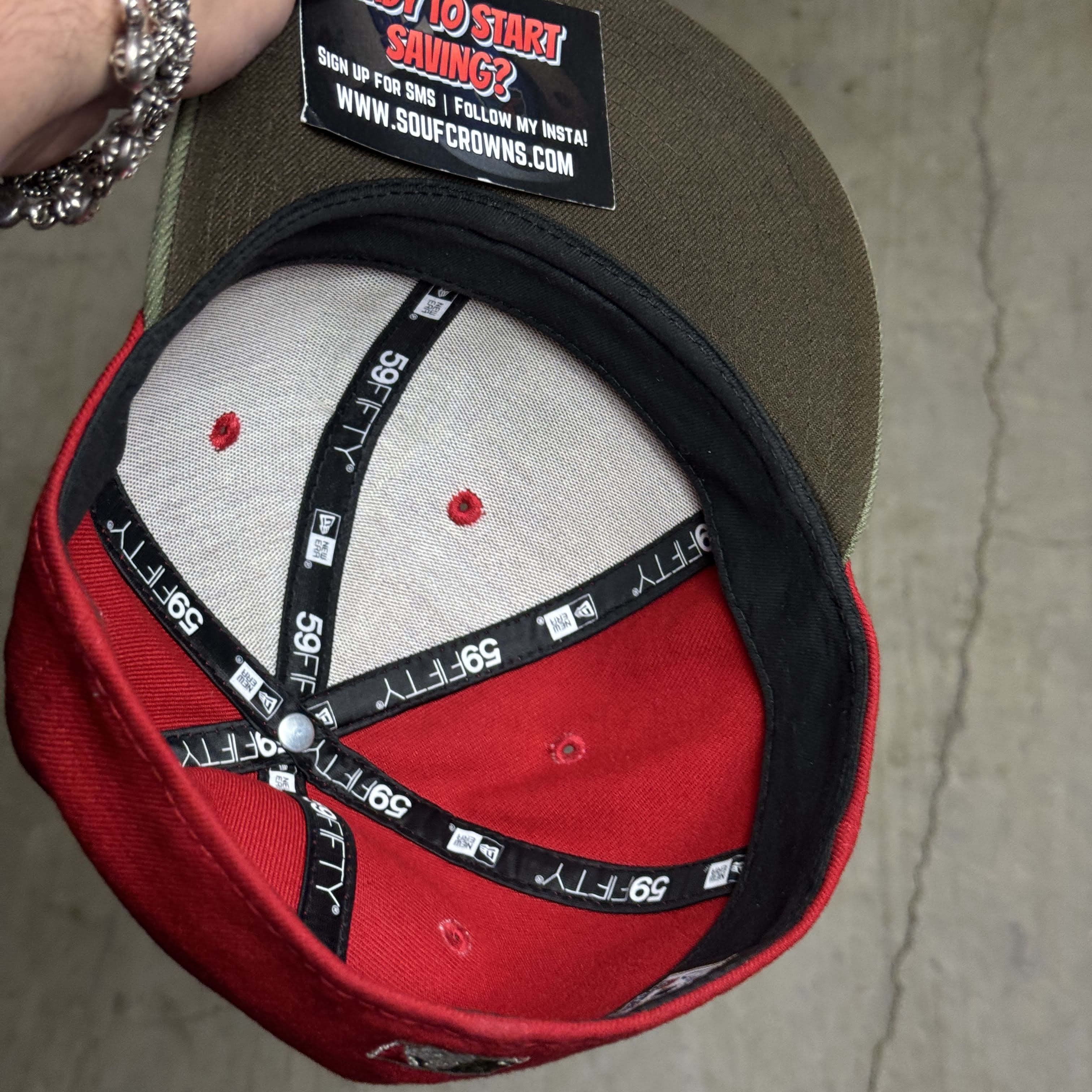 USED 1/4 Red Cleveland Indians 1981 All Star Game 59fifty New Era Fitted Hat Cap