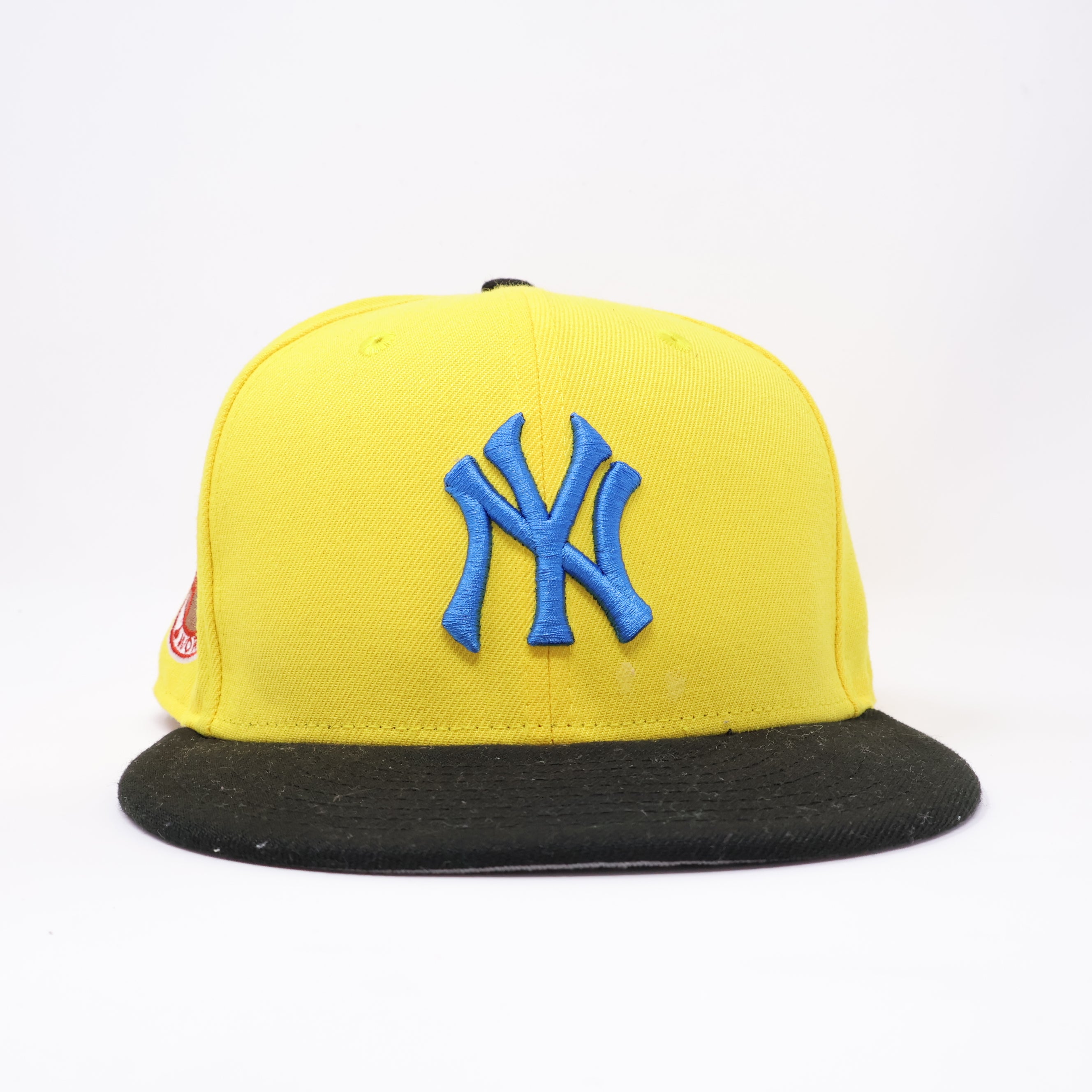 USED 1/4 Yellow New York Yankees 1962 World Series 59fifty New Era Fitted Hat Cap