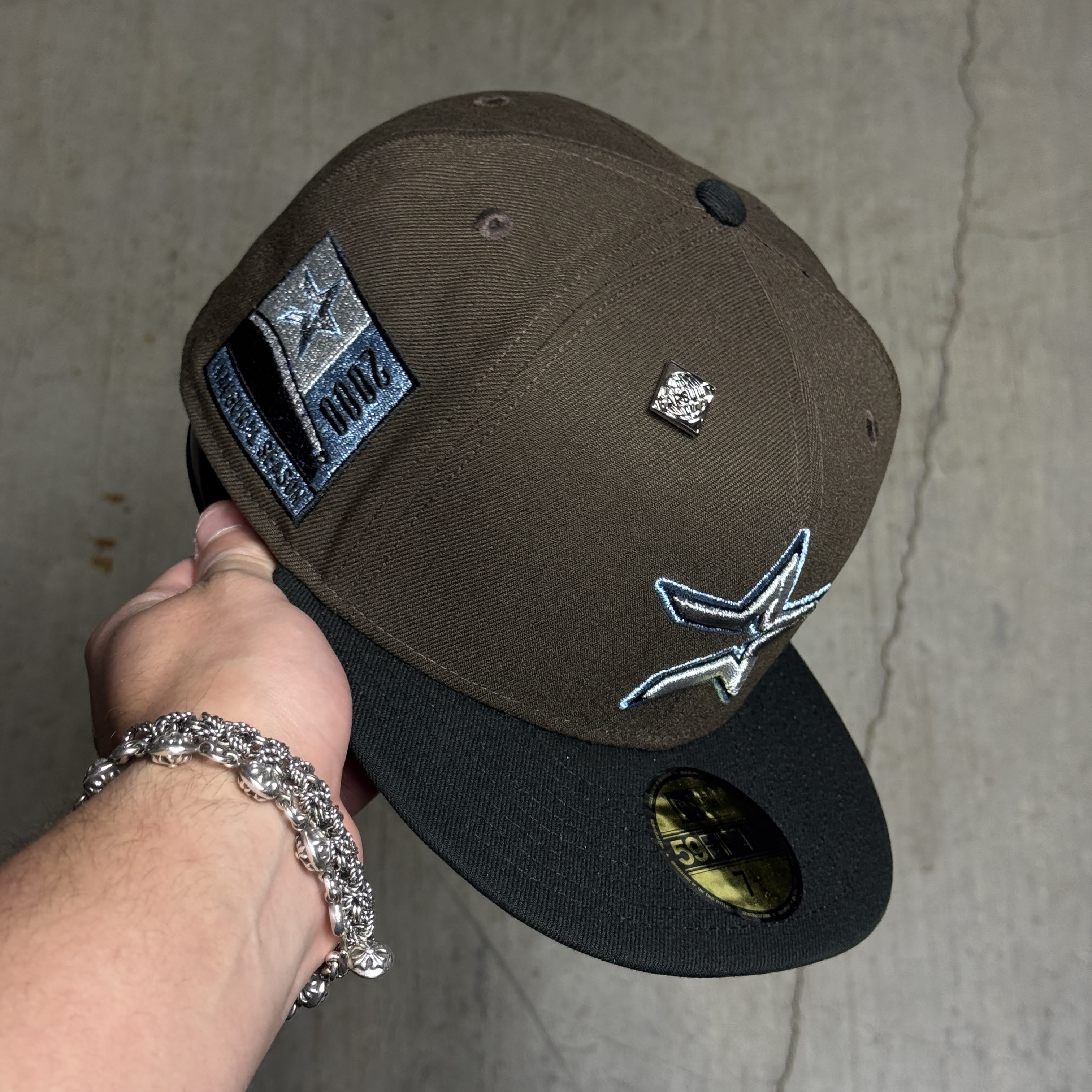 NWT Brown Houston Astros 2000 Inaugural 59fifty New Era Fitted Hat Cap