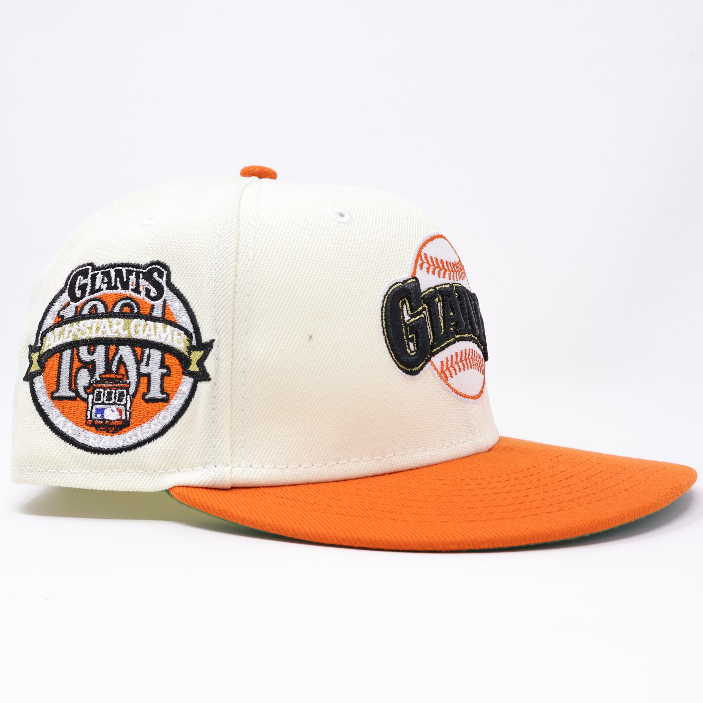 USED 1/8 Chrome San Francisco Giants 1984 All Star Game 59fifty New Era Fitted Hat Cap