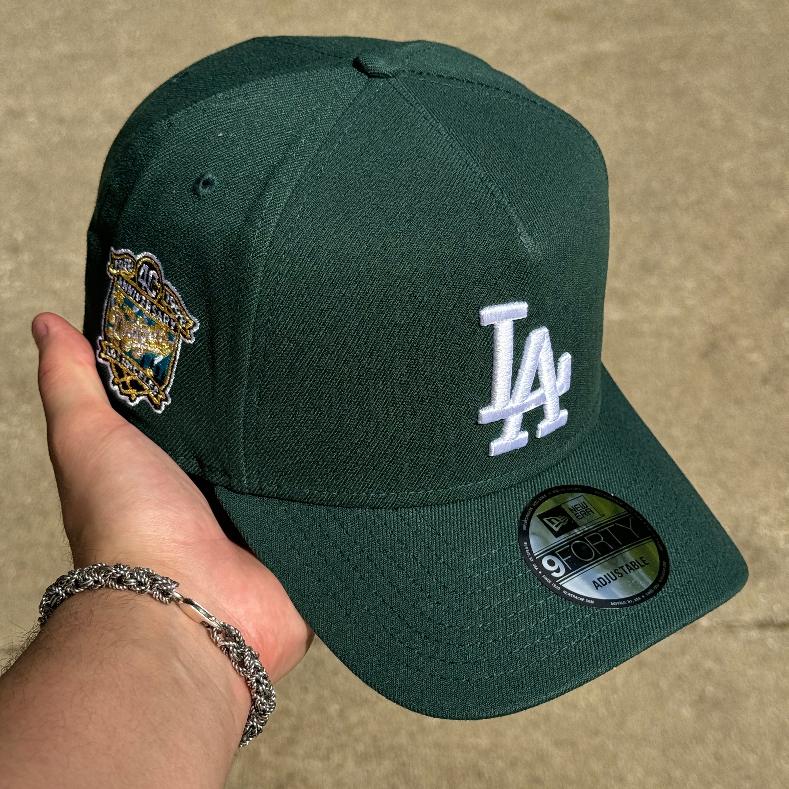 Green Los Angeles Dodgers 40th Anniversary Adjustable 9Forty New Era C Souf Crowns