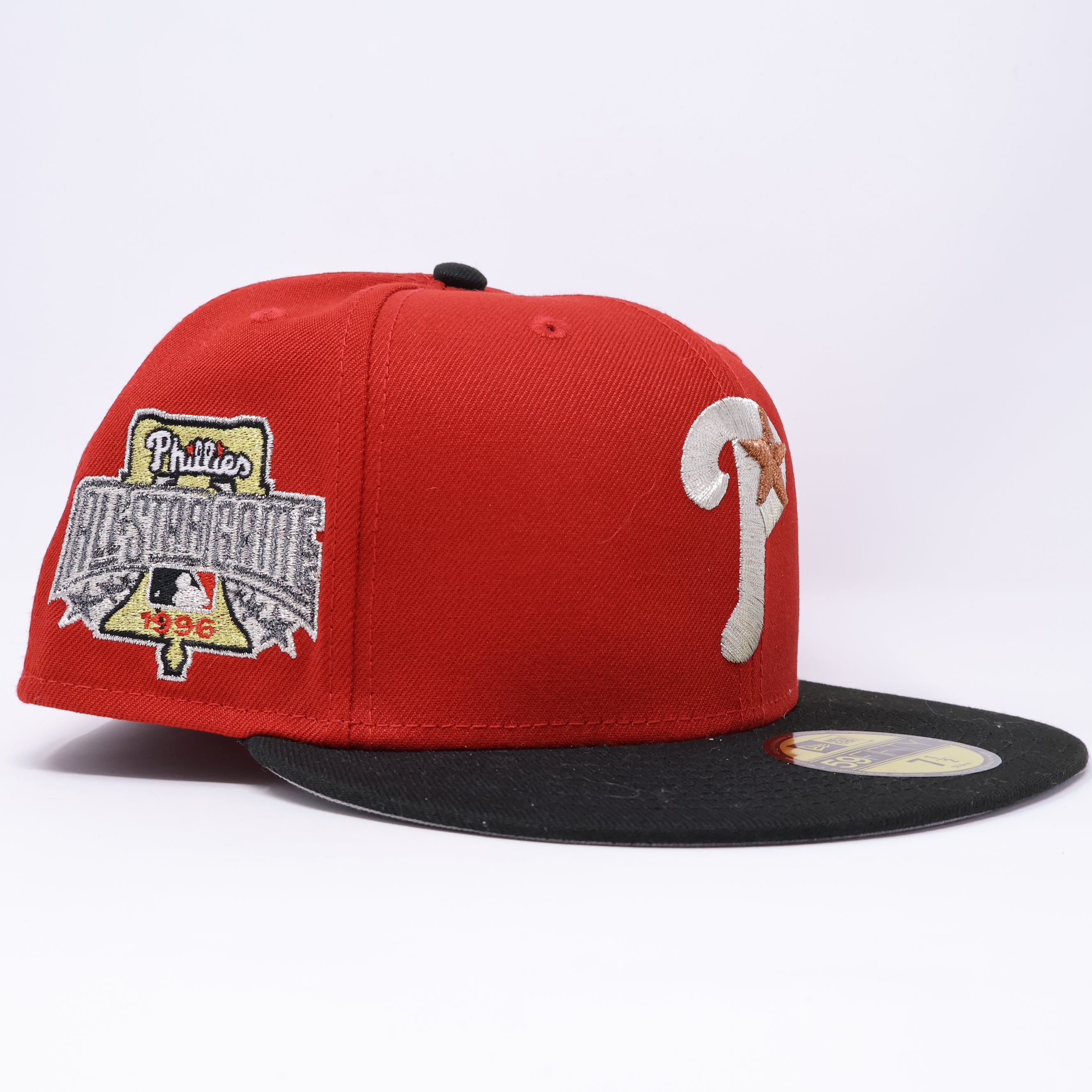 NWT 1/2 Red Philadelphia Phillies 1996 All-Star Game 59fifty New Era Fitted Hat Cap