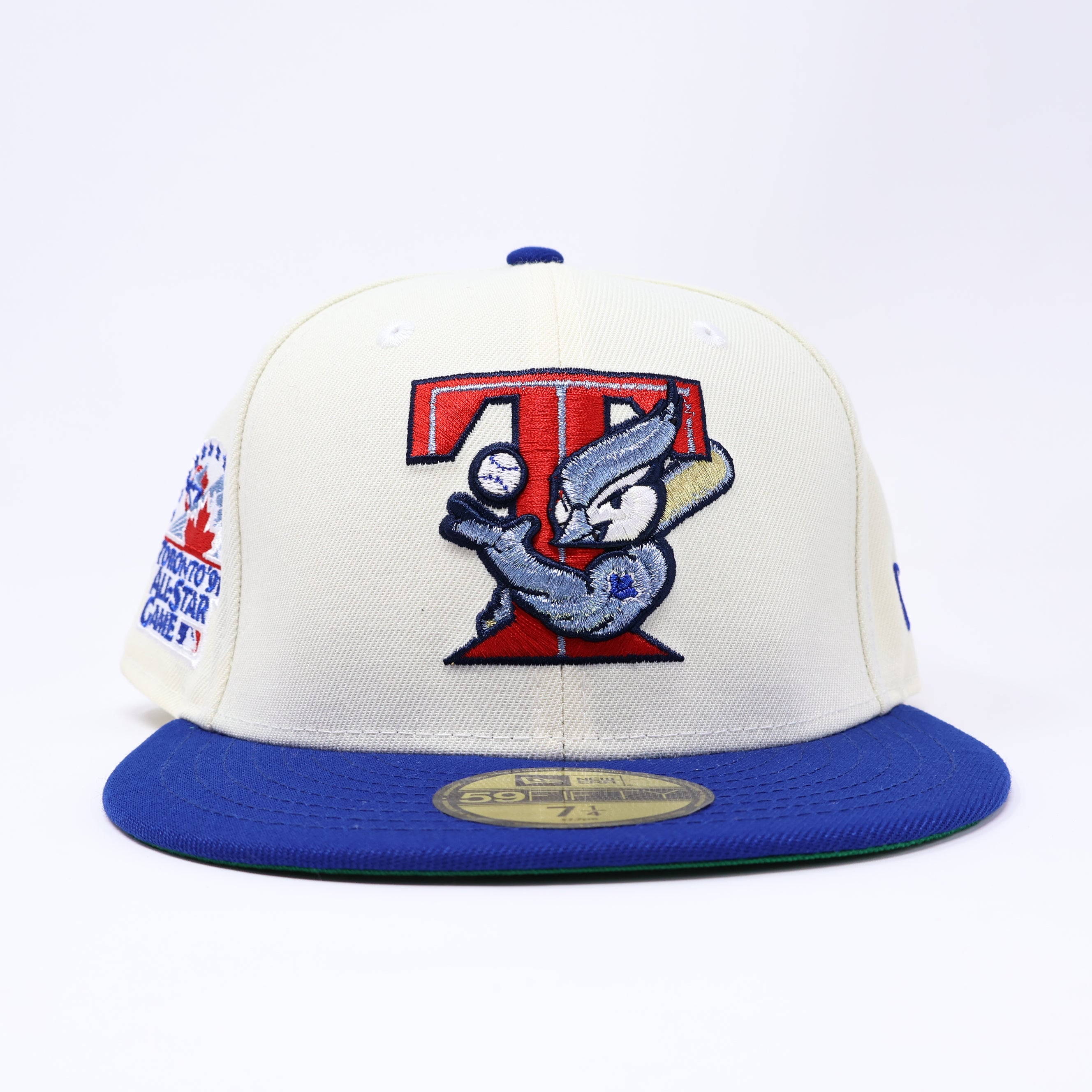 NWT 1/4 Chrome Toronto Blue Jays 91 All Star Game 59fifty New Era Fitted Hat Cap