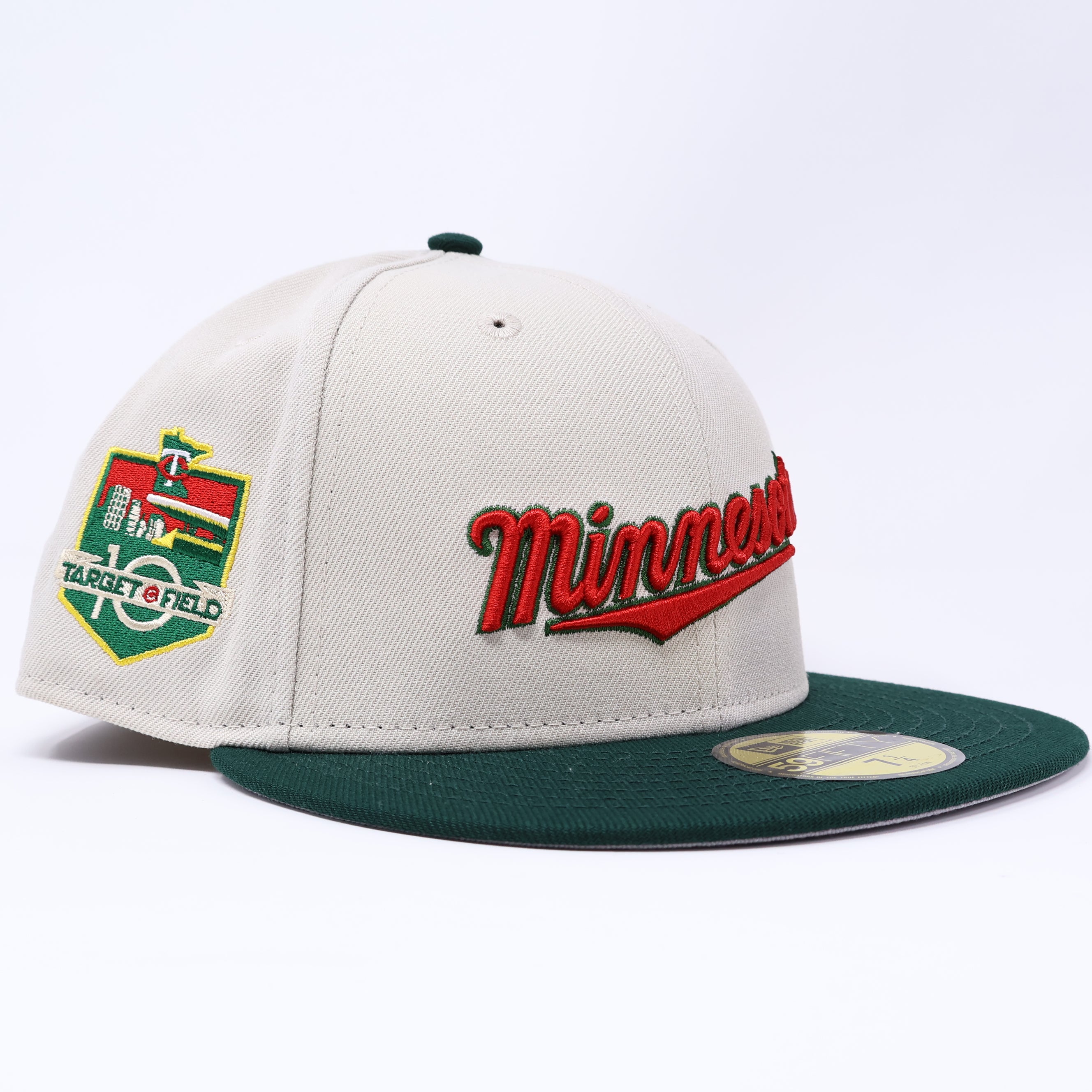 NWT 1/4 Stone Minnesota Twins Target Field 59fifty New Era Fitted Hat Cap
