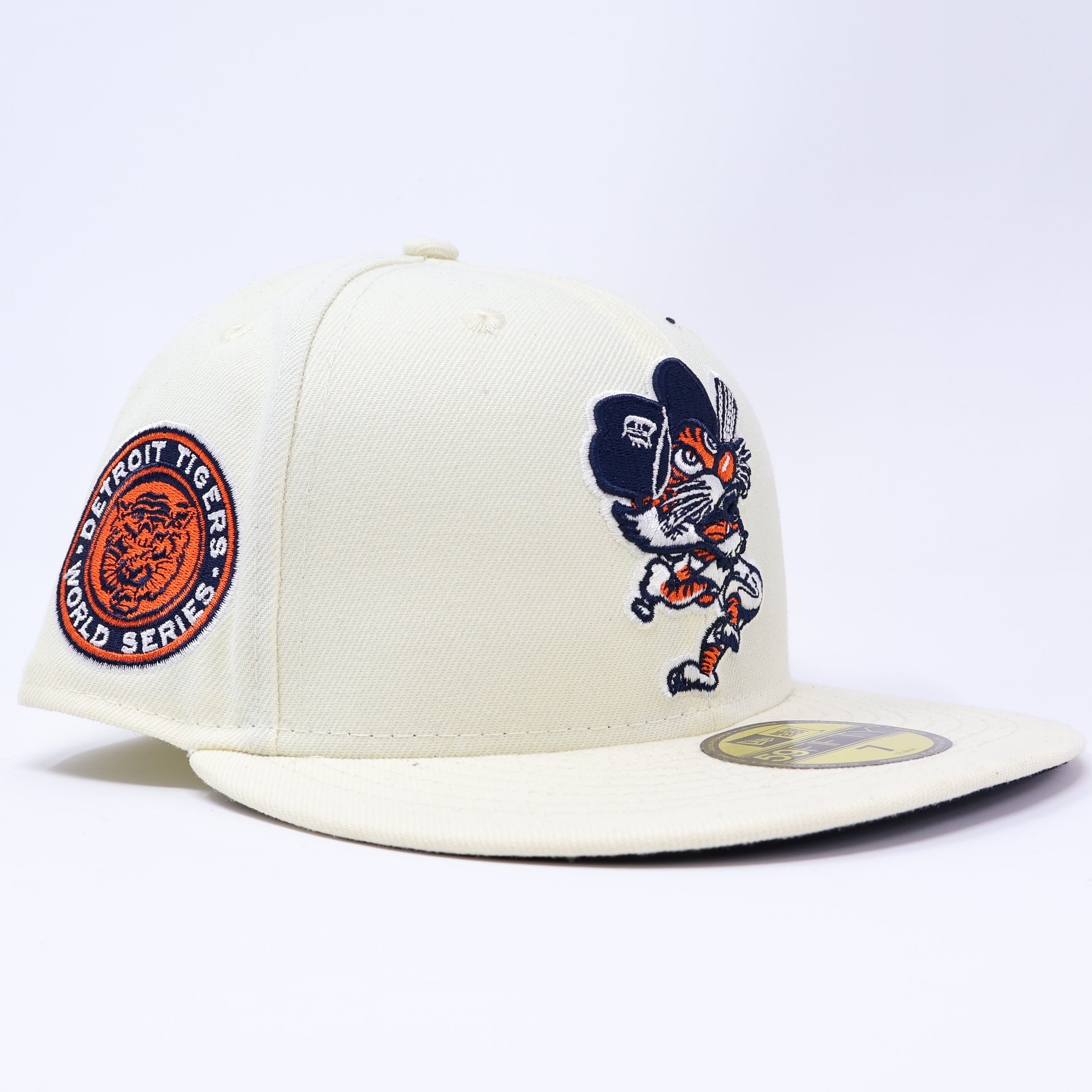 NWT 7 Chrome Detroit Tigers World Series 59fifty New Era Fitted Hat Cap