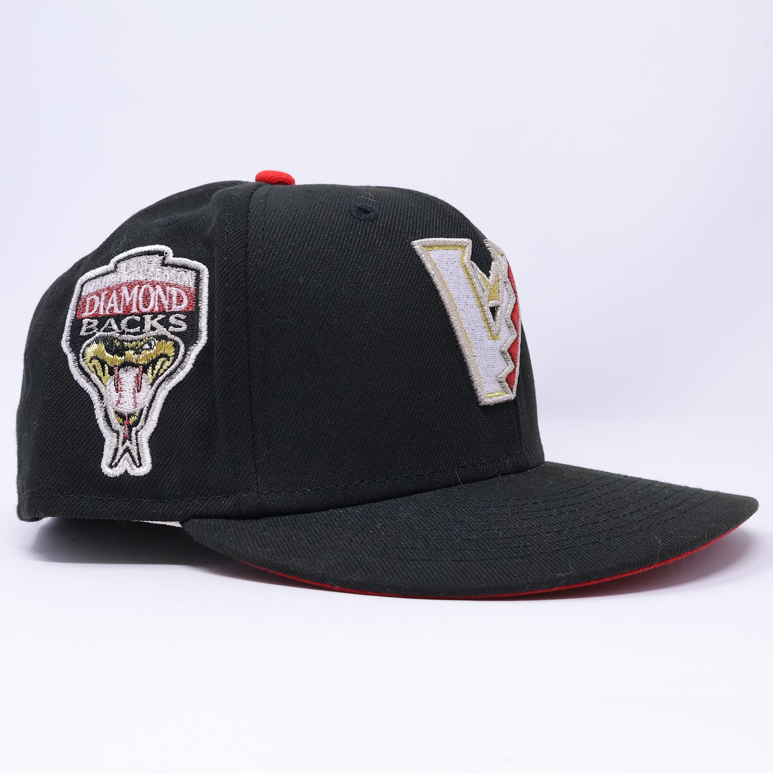 USED 3/8 Black Arizona Diamondbacks 1998 Inaugural 59fifty New Era Fitted Hat Cap
