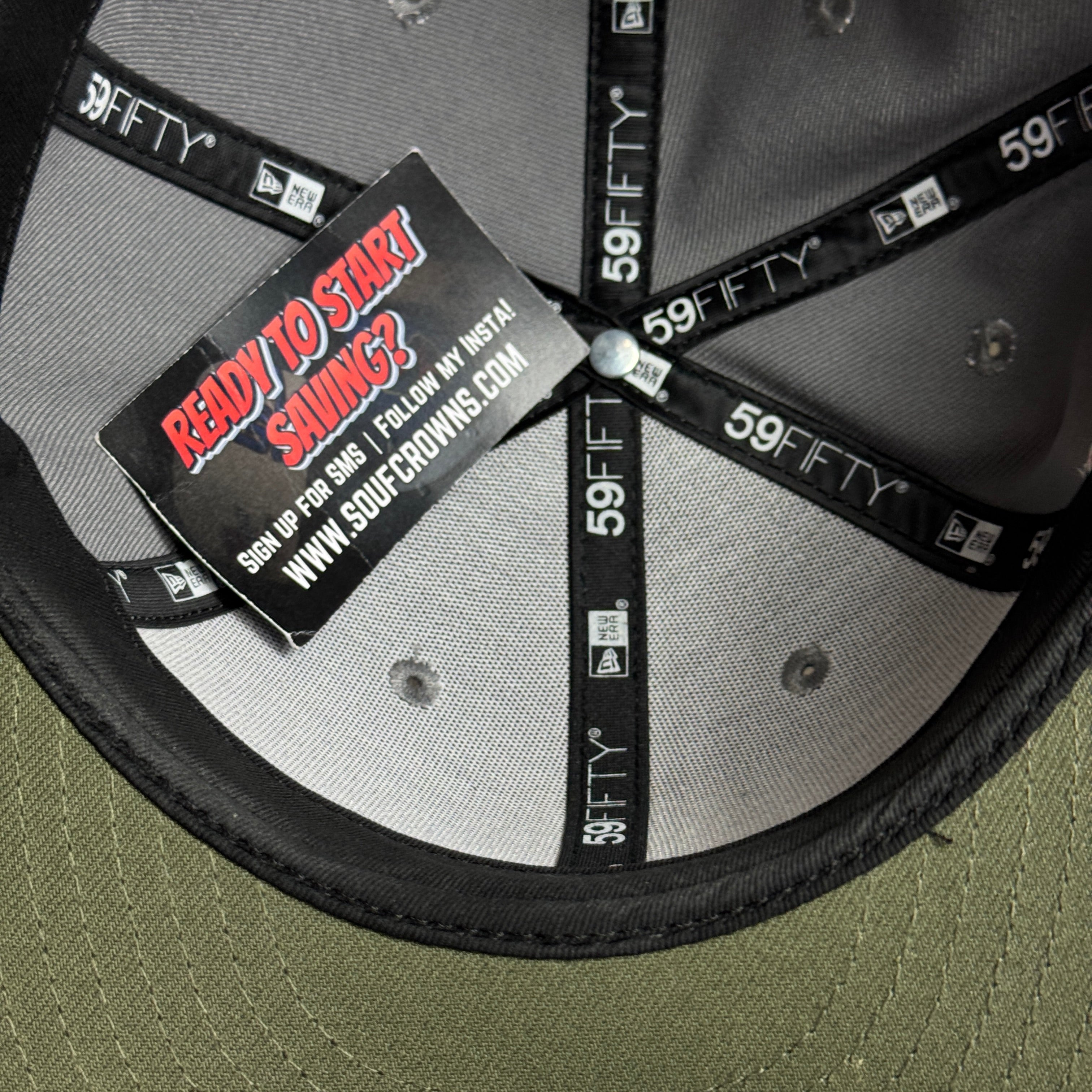 USED 5/8 Gray Seattle Mariners 25th Anniversary 59fifty New Era Fitted Hat Cap