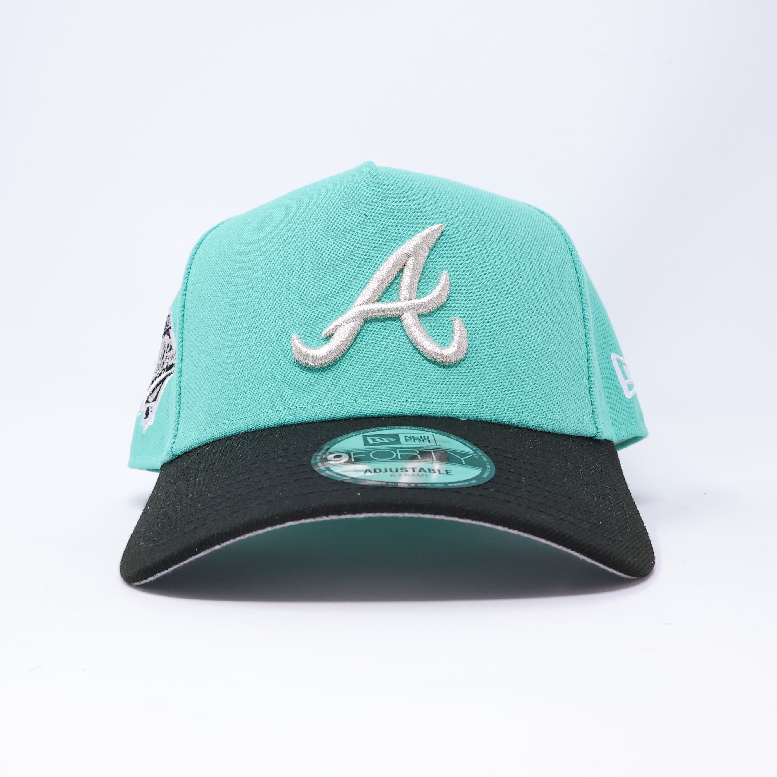 NWT Turquoise Atlanta Braves 1995 World Series 9Forty A-Frame New Era Adjustable Snapback Hat 5 Panel