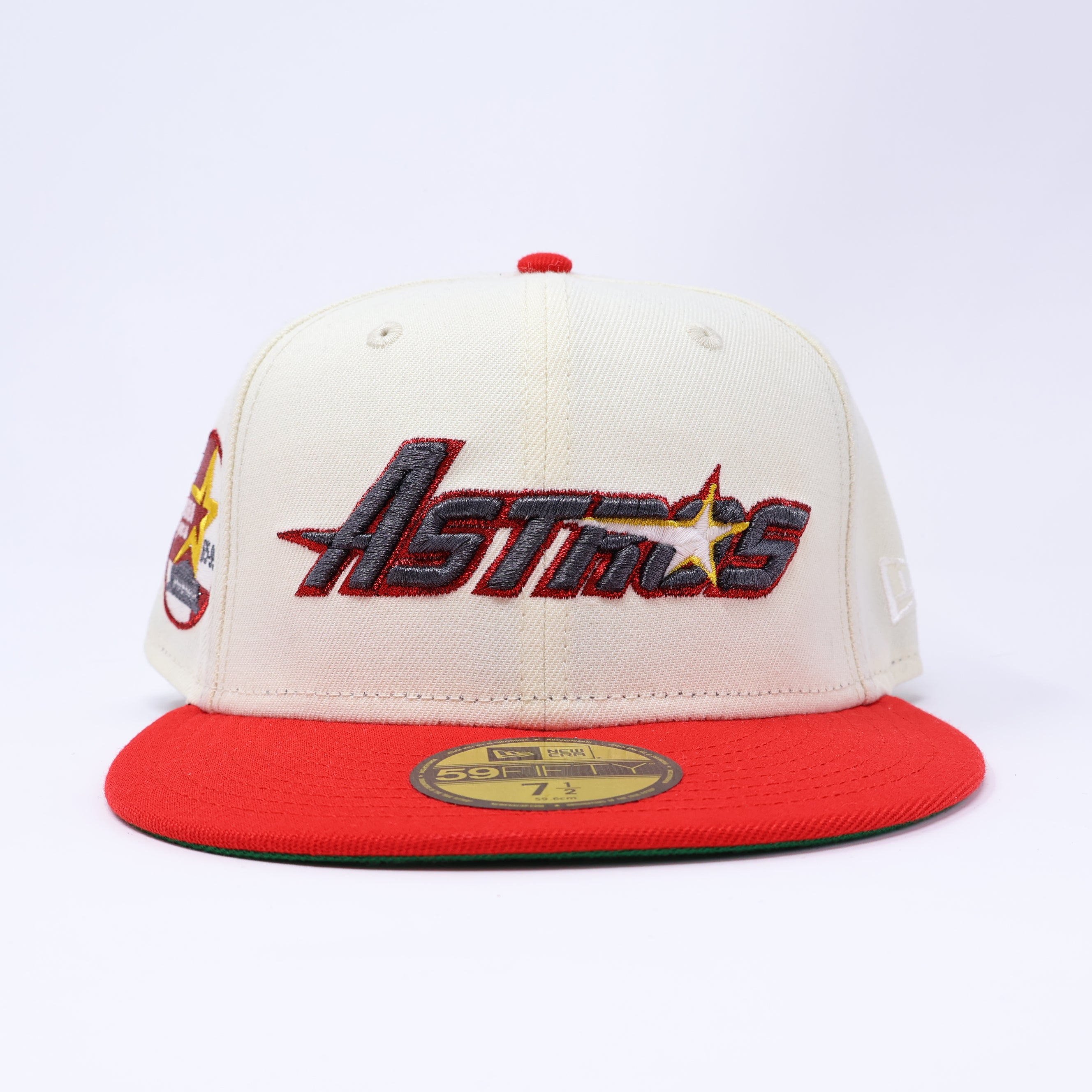 NEW 1/2 Chrome Houston Astros 35 Great Years Hatclub 59FIFTY New Era Fitted Hat