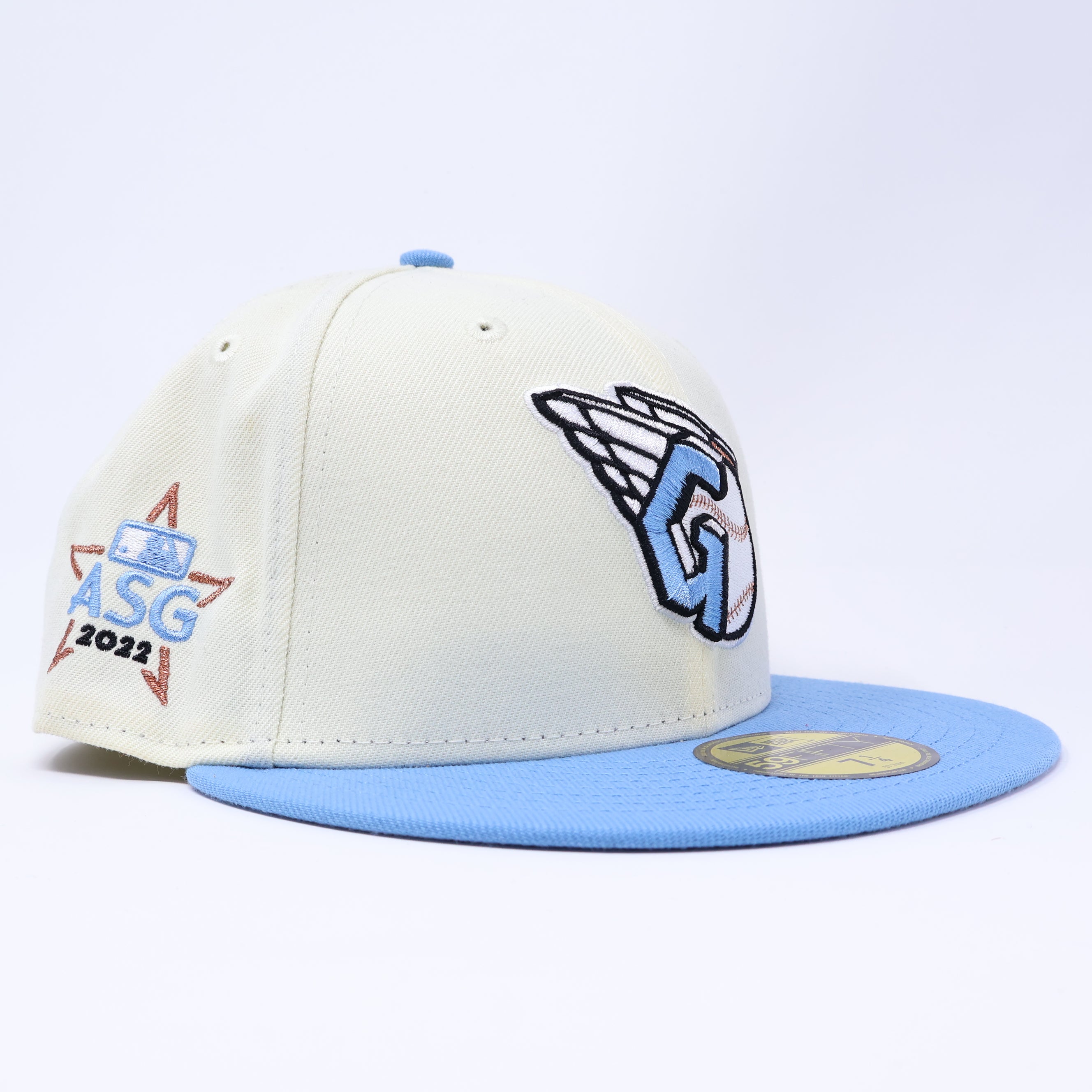 NEW 1/4 Chrome Cleveland Guardian Indian ASG 2022 59fifty New Era Fitted Hat Cap