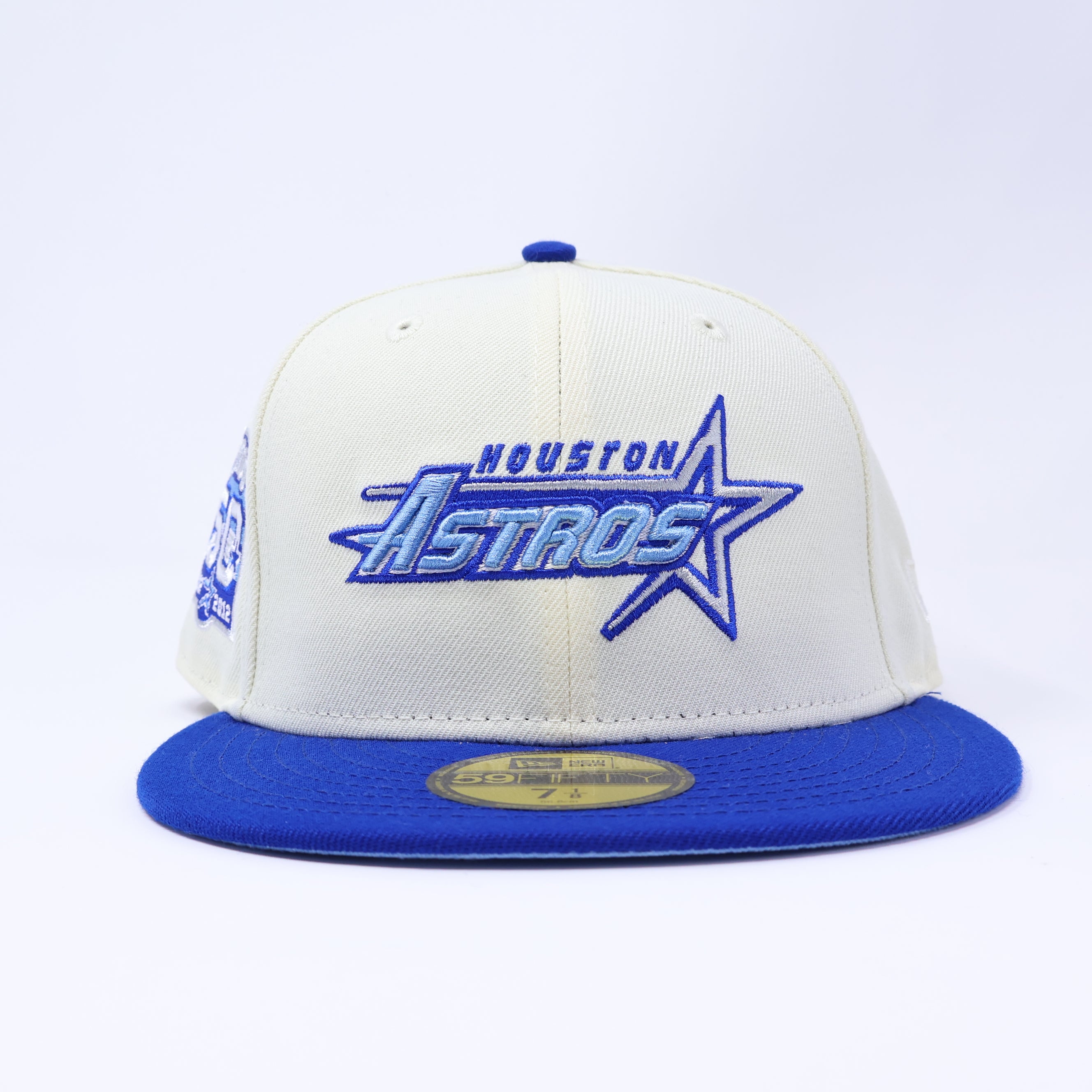 NWT 1/8 Chrome Houston Astros 50th Anniversary 59fifty New Era Fitted Hat Cap