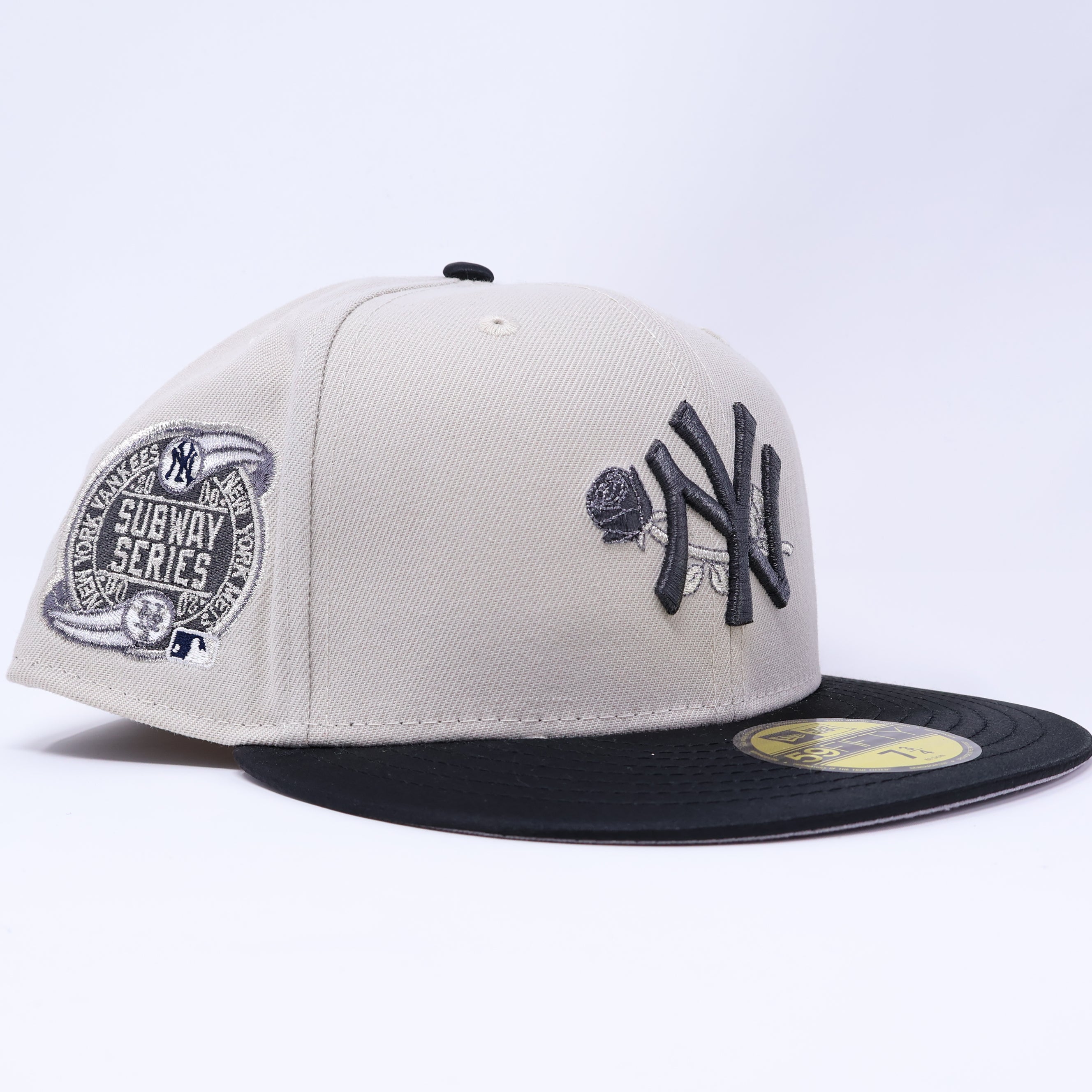 NEW Stone New York Yankees Rose Subway Series 59fifty New Era Fitted Hat Cap