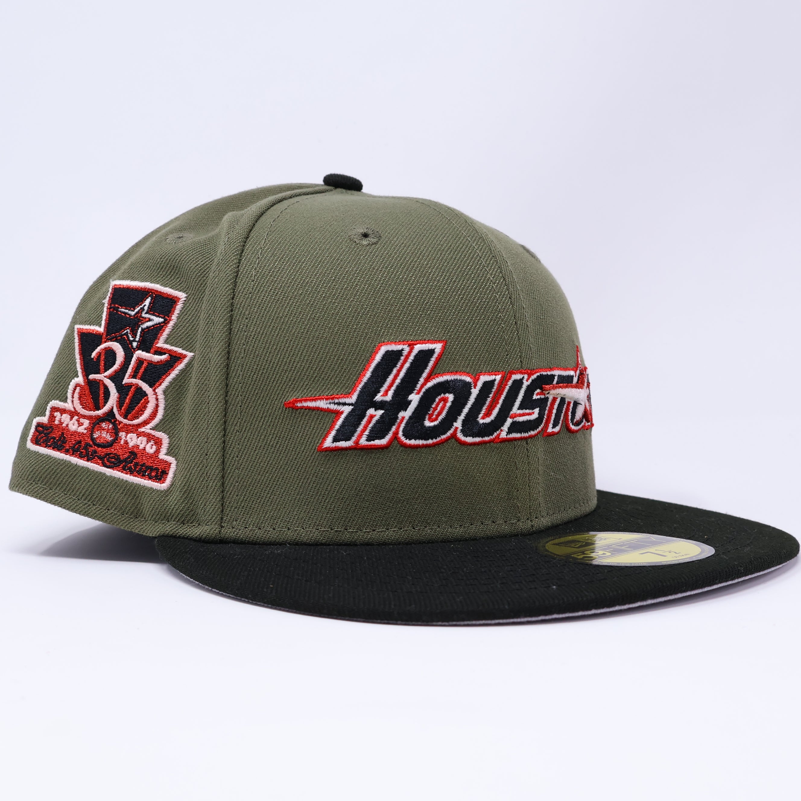 NWT 1/2 Green Houston Astros 35th Anniversary 59fifty New Era Fitted Hat Cap