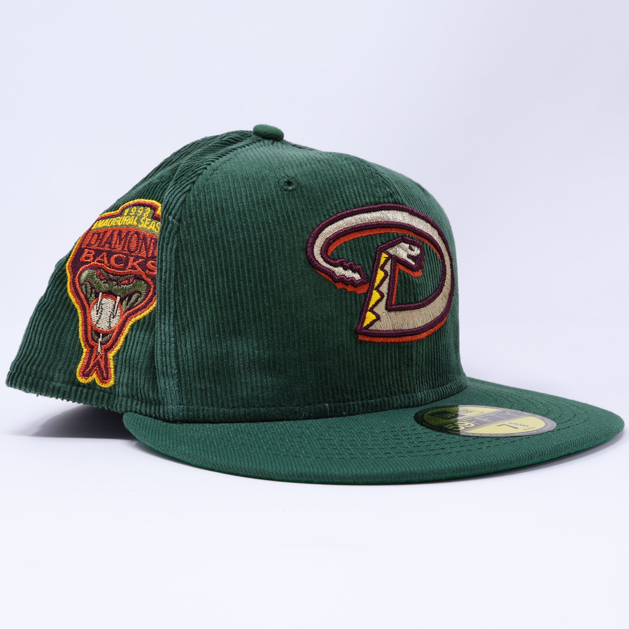 NWT 5/8 Green Arizona Diamondbacks 1998 Inaugural Season 59fifty New Era Fitted Hat Cap