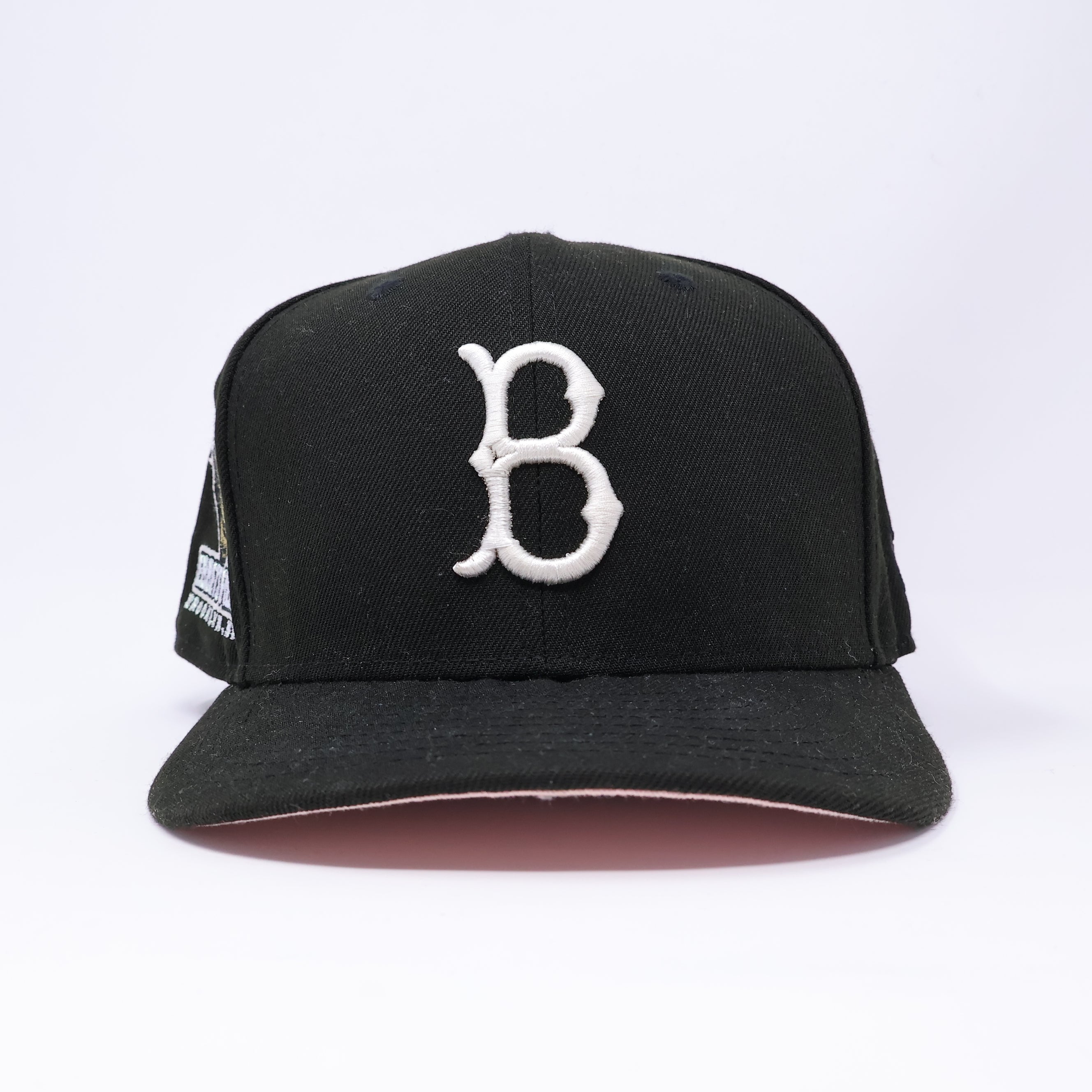 USED 5/8 Black Brooklyn Dodgers Ebbets Field 59fifty New Era Fitted Hat Cap
