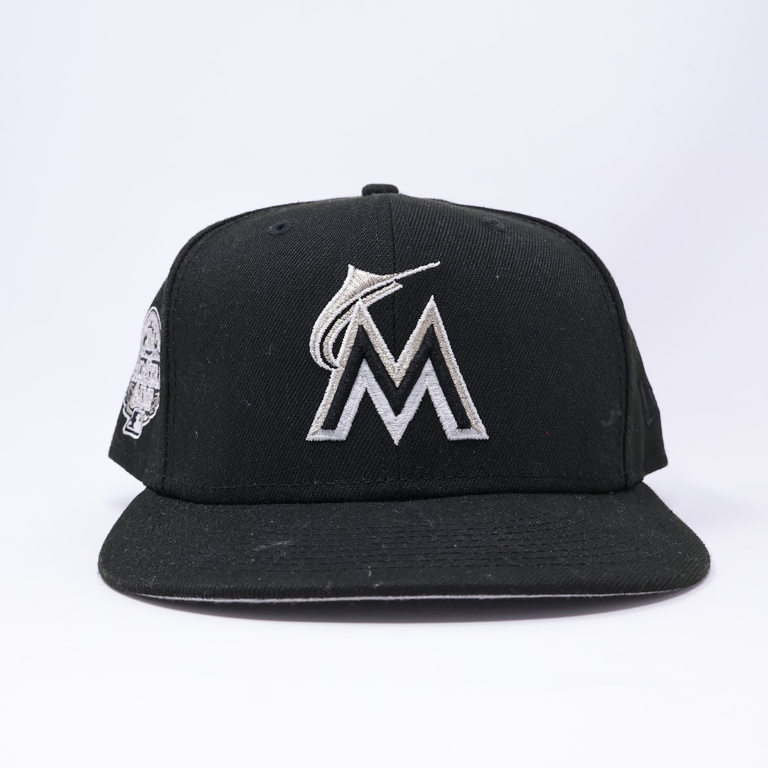 USED 5/8 Black Florida Marlins 2013 All-Star Game 59fifty New Era Fitted Hat Cap