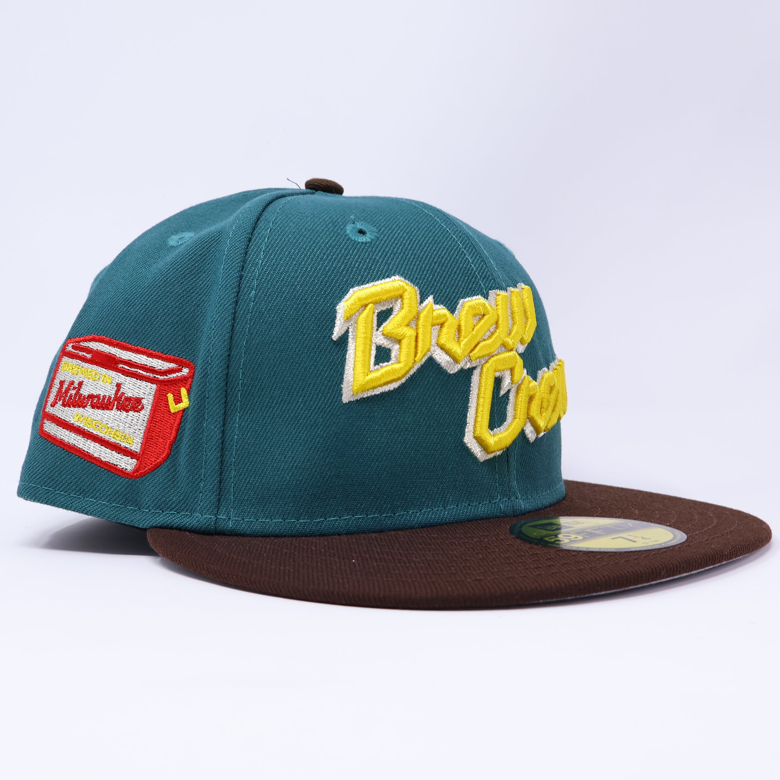 NWT 1/4 Green Milwuakee Brewers Cooler 59fifty New Era Fitted Hat Cap