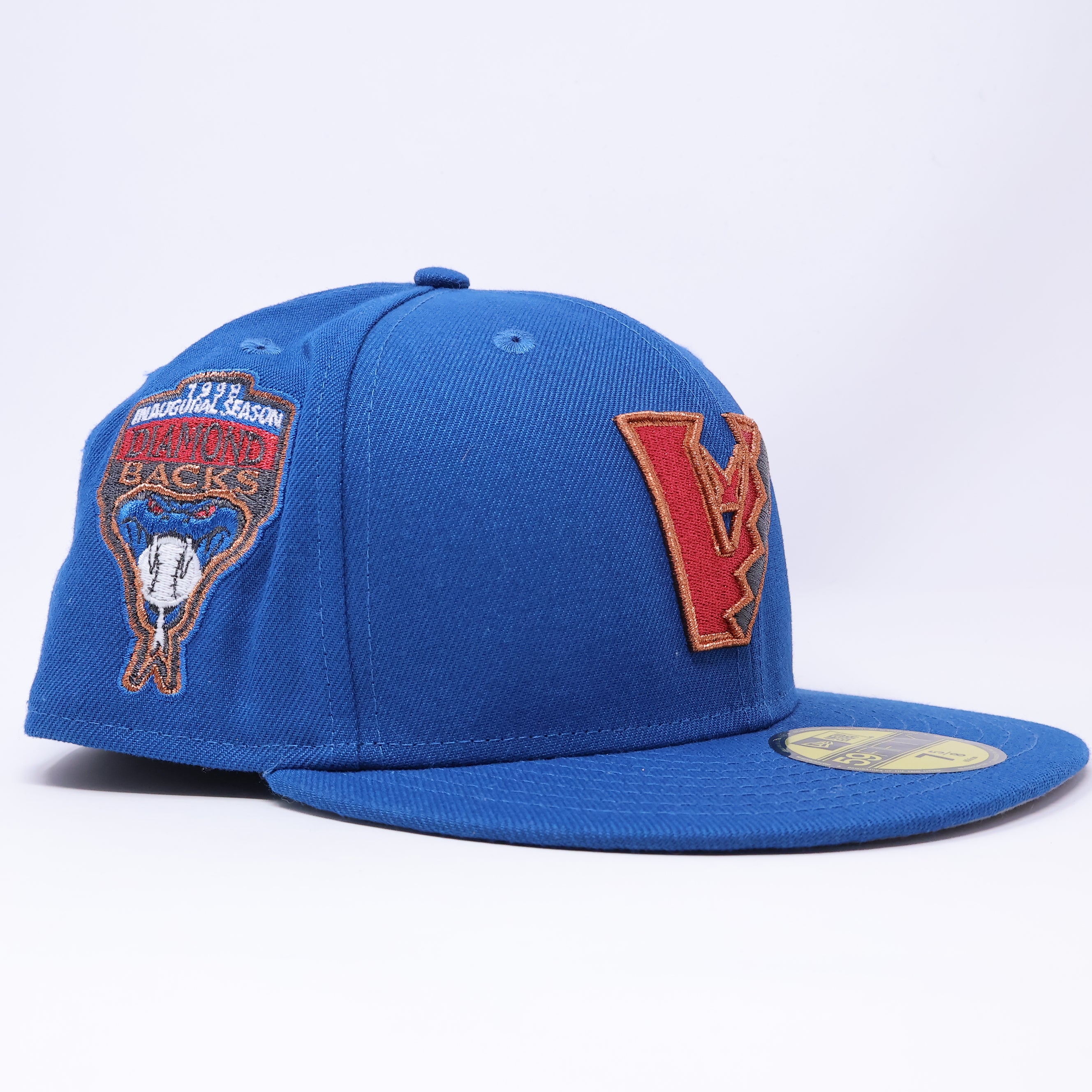 NWT 5/8 Blue Arizona Diamondbacks 1998 Inaugural 59fifty New Era Fitted Hat Cap